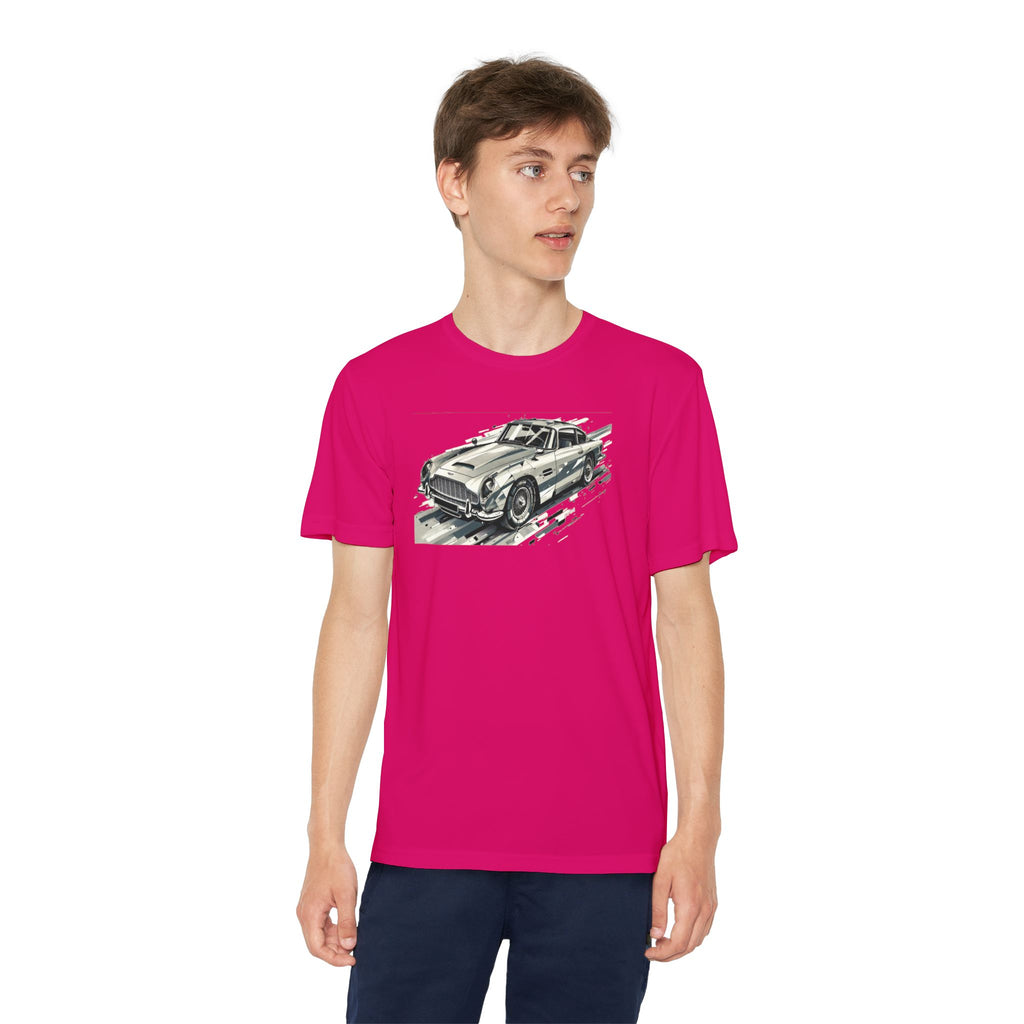 Aston Martin Youth T-Shirt Sports Graphic Tee, Cool Athletic Shirt for Kids, Perfect for Sports Events, Team Spirit