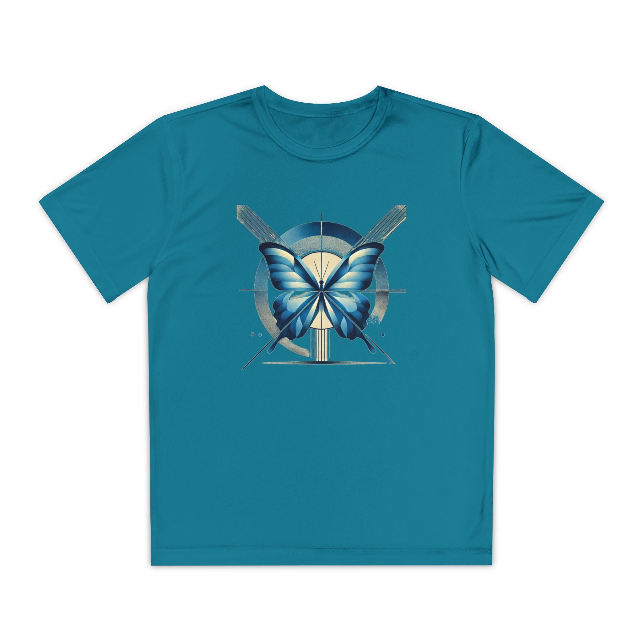 Butterffy Youth T-Shirt Sports Graphic Tee, Cool Athletic Shirt for Kids, Perfect for Sports Events, Team Spirit