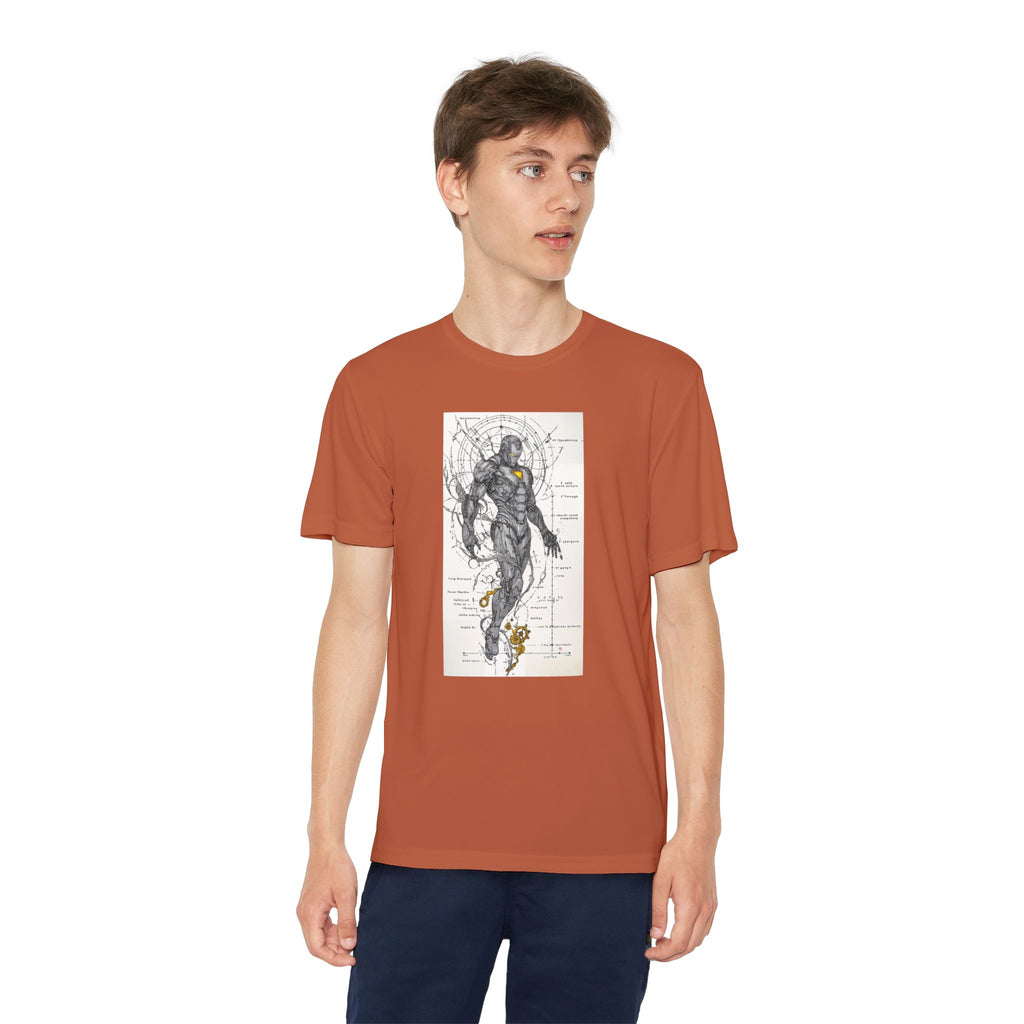 Superhero Youth T-Shirt Sports Graphic Tee, Cool Athletic Shirt for Kids
