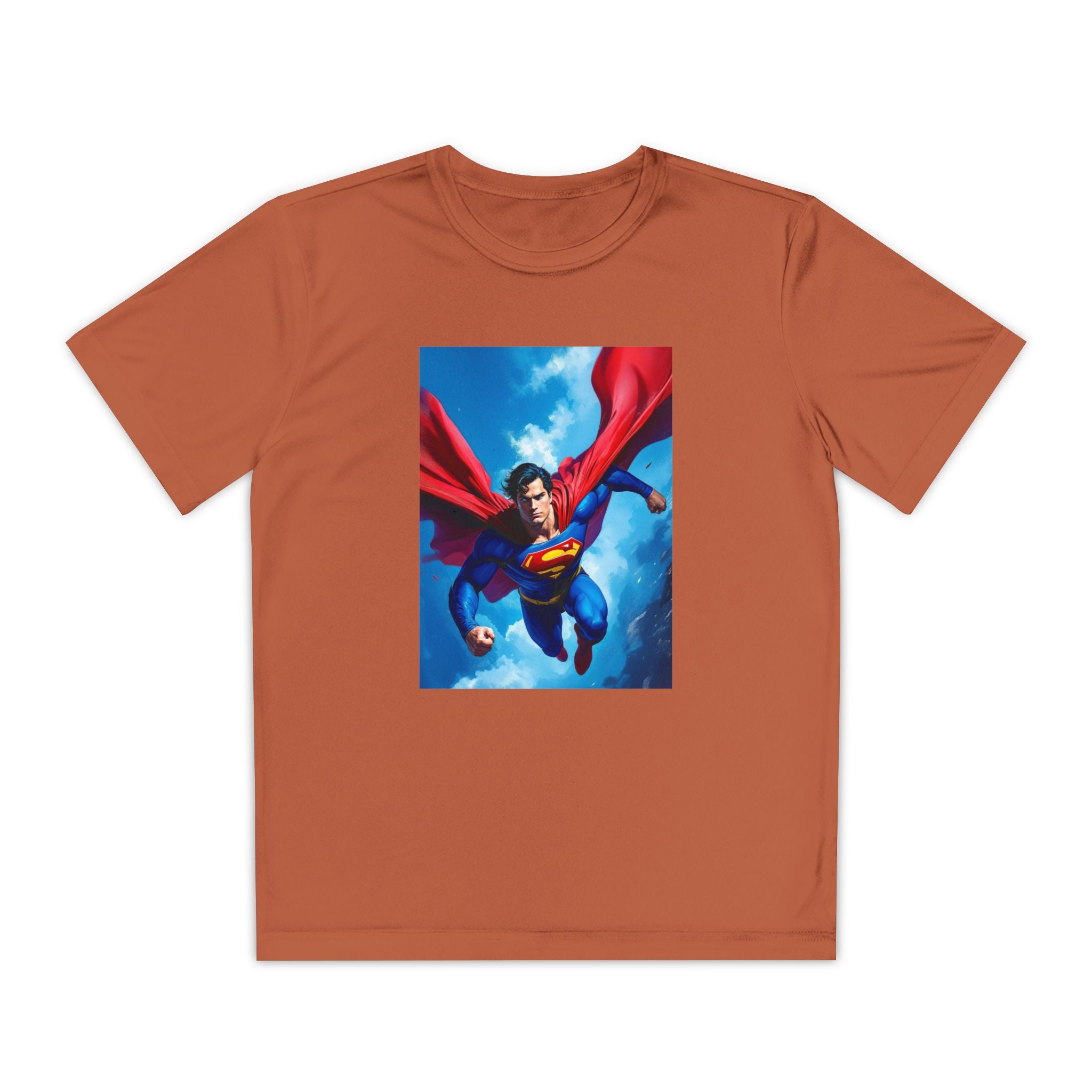Superman Superhero Marvel T-Shirt, Youth Competitor Tee,  Kids Comic Book Hero Top, Children's Graphic Tee, Youth Super Power T-Shirt