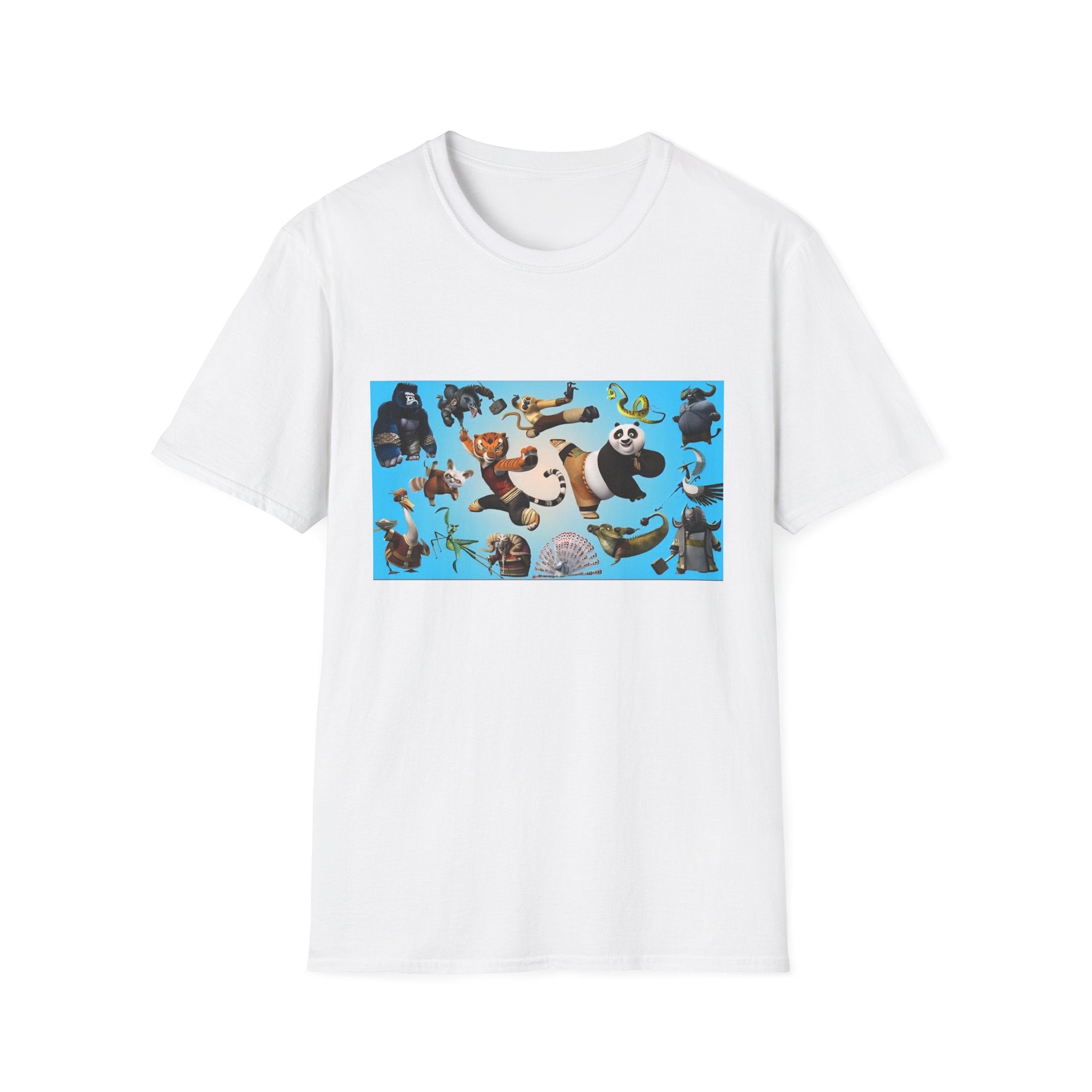 Kung Fu Panda Unisex Softstyle T-Shirt, DreamWorks Animation Youth Competitor Tee, Graphic Tee, Movie Fan Gift, Cult Classic Shirt, Comfy