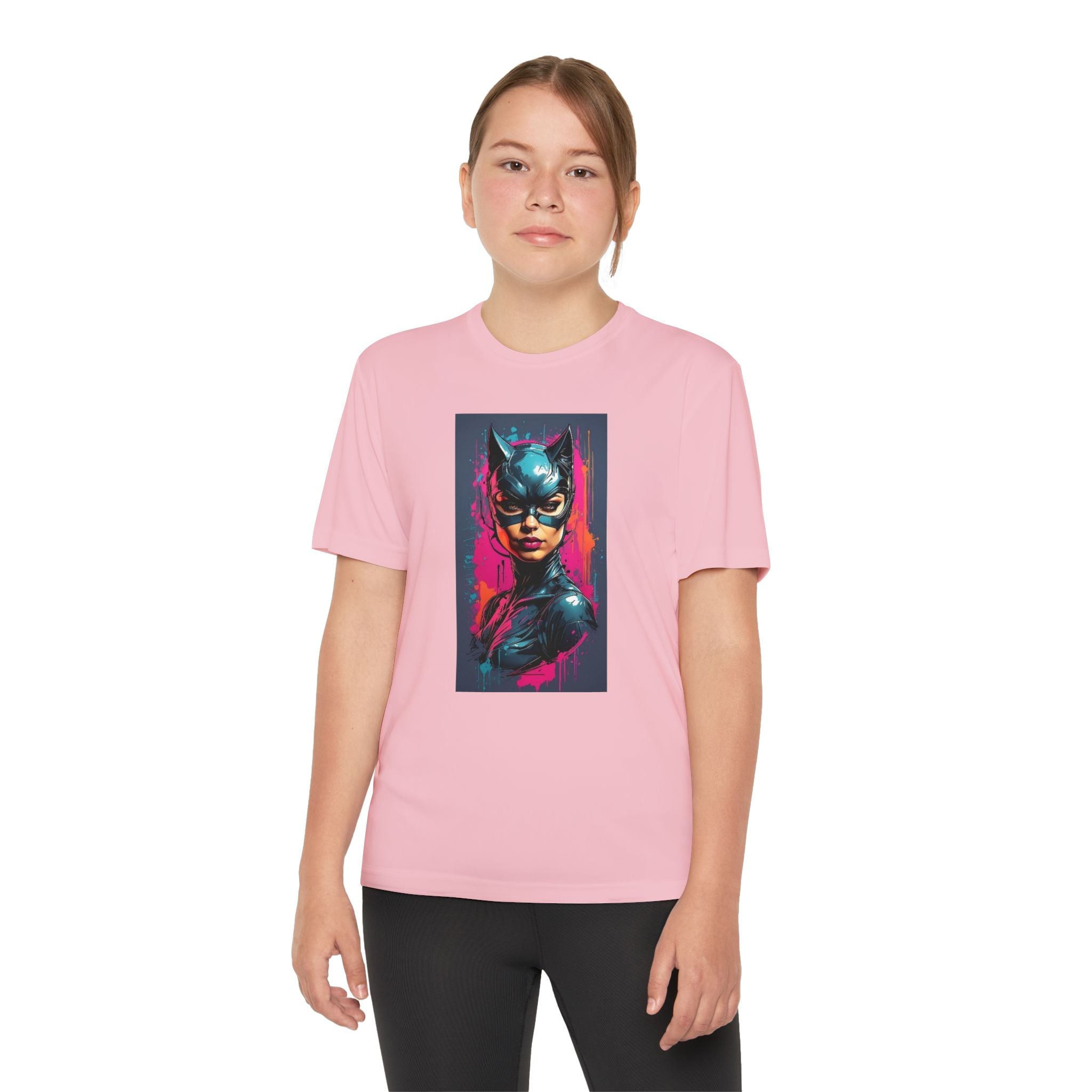 Superhero Youth T-Shirt Sports Graphic Tee, Cool Athletic Shirt for Kids