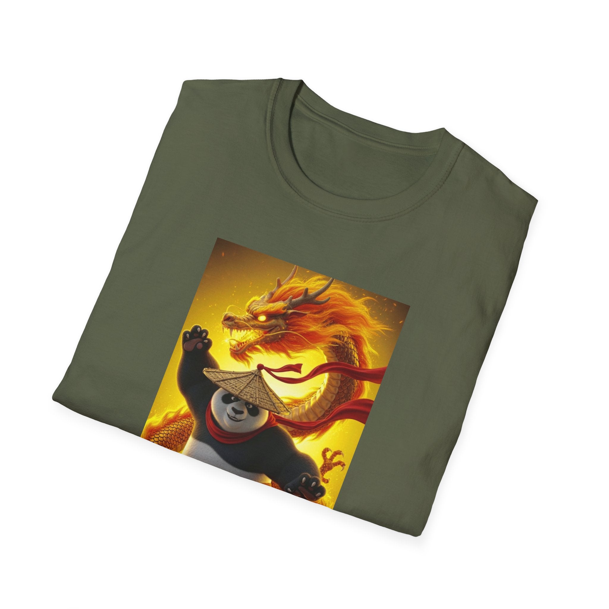 Kung Fu Panda Unisex Softstyle T-Shirt, DreamWorks Animation Youth Competitor Tee, Graphic Tee, Movie Fan Gift, Cult Classic Shirt, Comfy