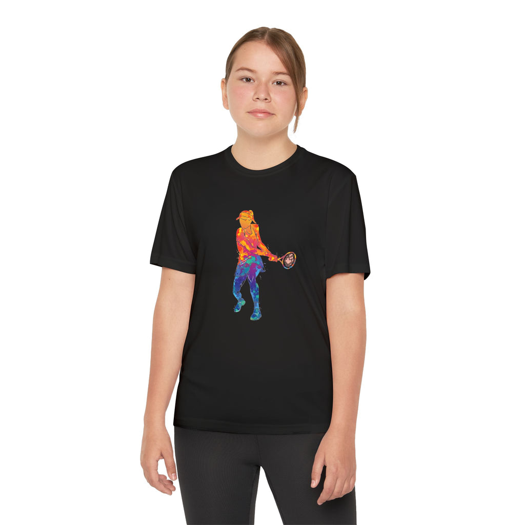Tennis Youth Sports Graphic Tee, Cool Athletic Shirt for Kids, Perfect for Sports Events, Team Spirit, Birthday Gift, Summer Activities