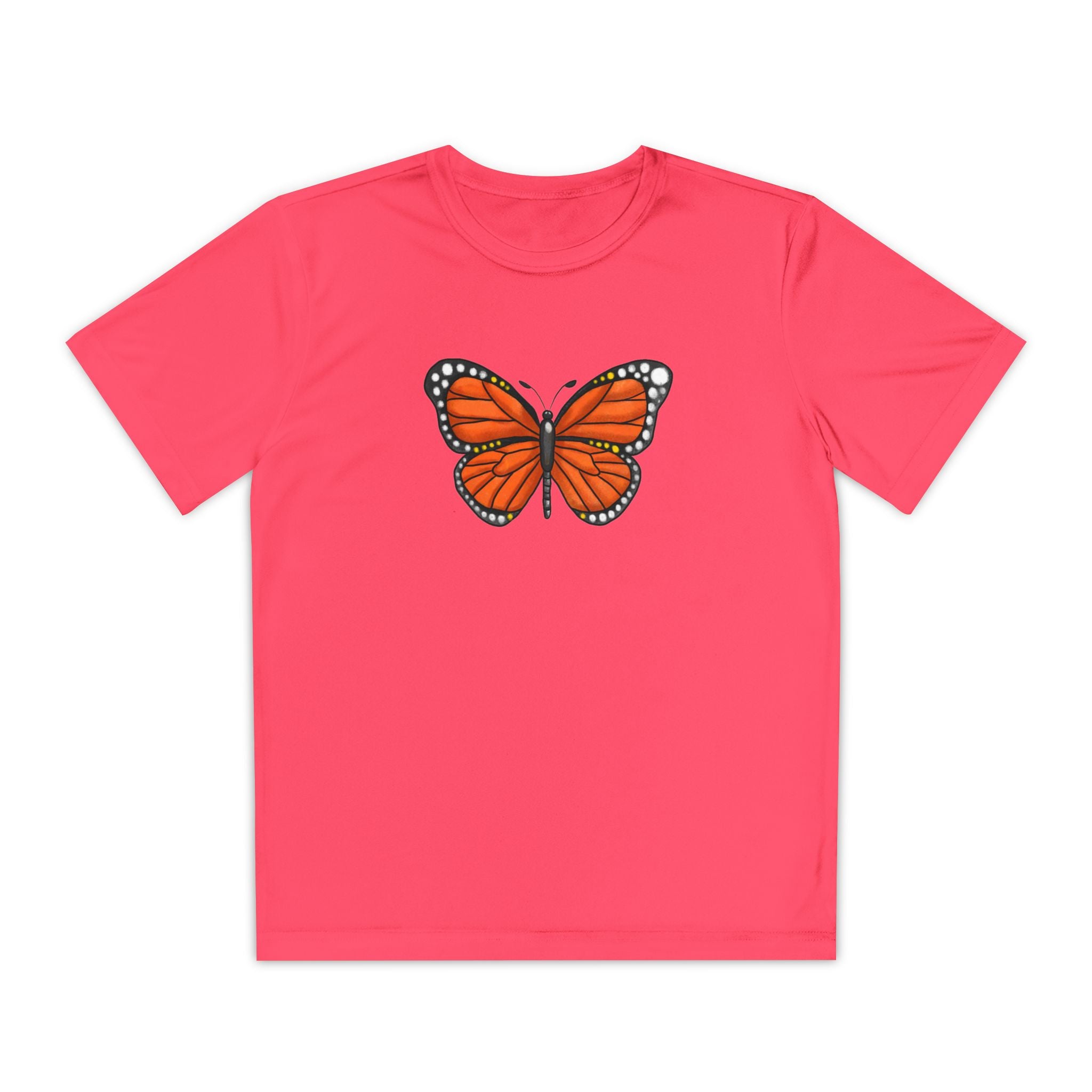 Butterffy Youth T-Shirt Sports Graphic Tee, Cool Athletic Shirt for Kids, Perfect for Sports Events, Team Spirit
