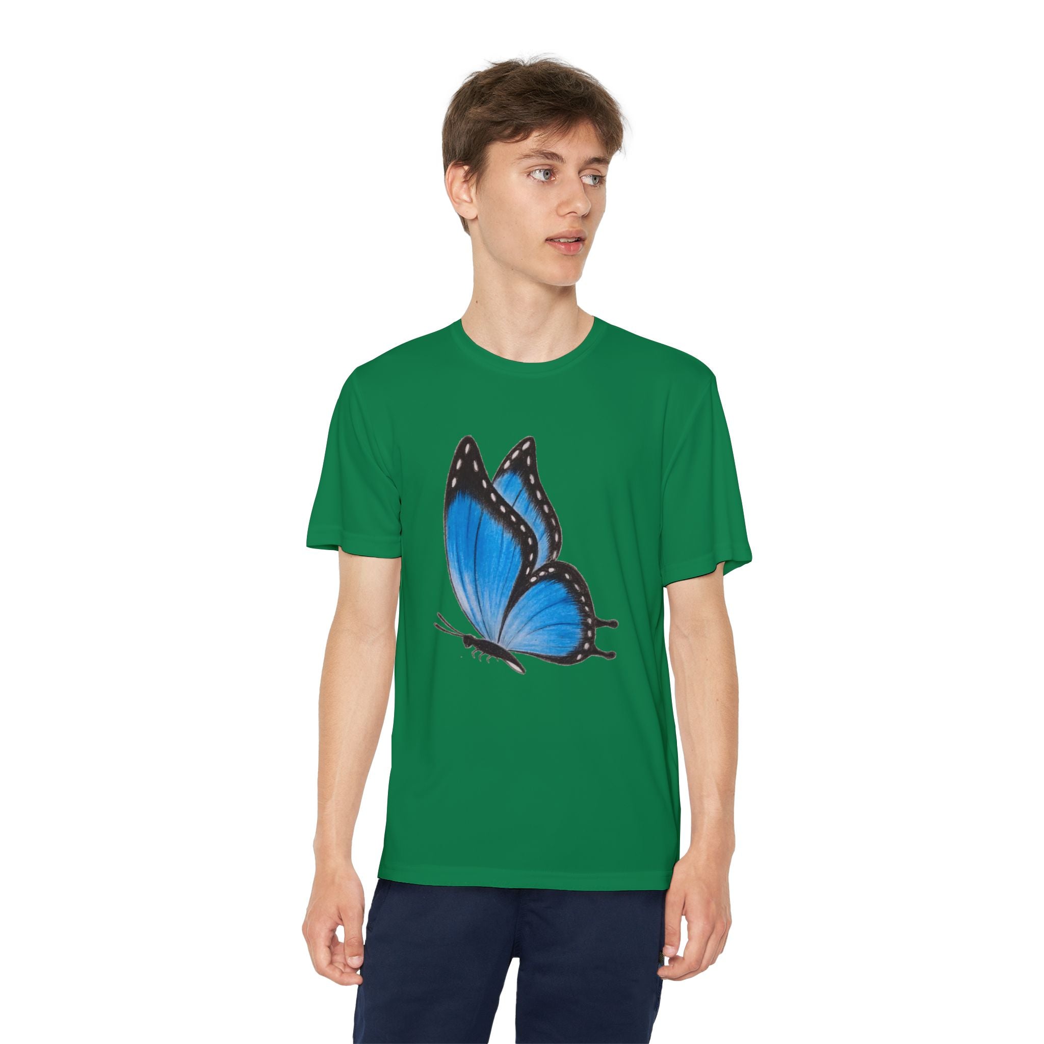 Butterffy Youth T-Shirt Sports Graphic Tee, Cool Athletic Shirt for Kids, Perfect for Sports Events, Team Spirit