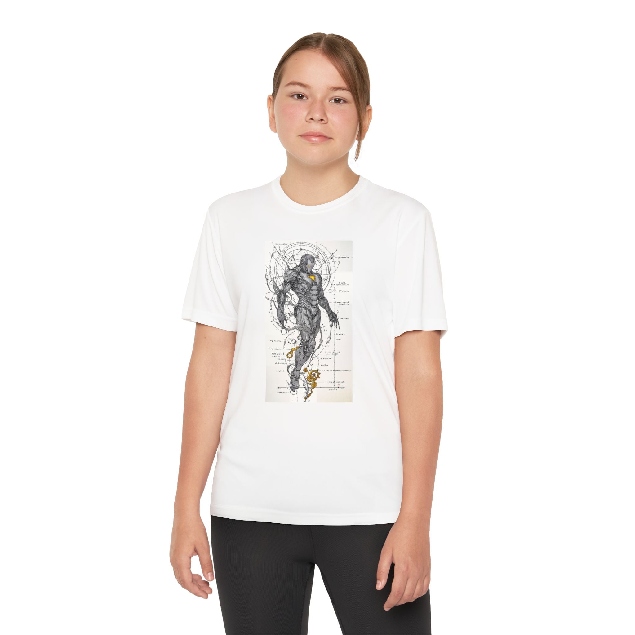 Superhero Youth T-Shirt Sports Graphic Tee, Cool Athletic Shirt for Kids