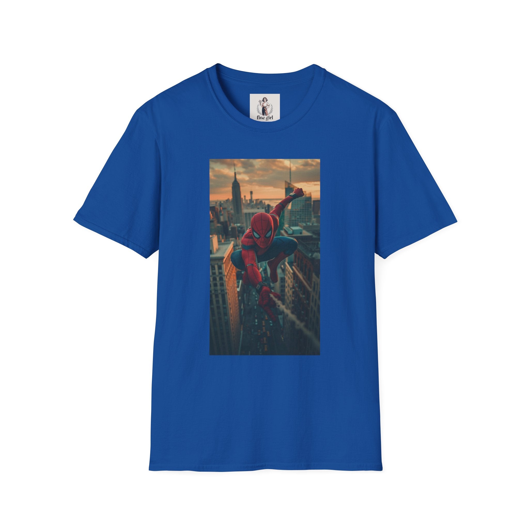 Spiderman Superhero Marvel Unisex Softstyle T-Shirt, Comic Book Tee, Geeky Clothing, Cosplay Costume Top