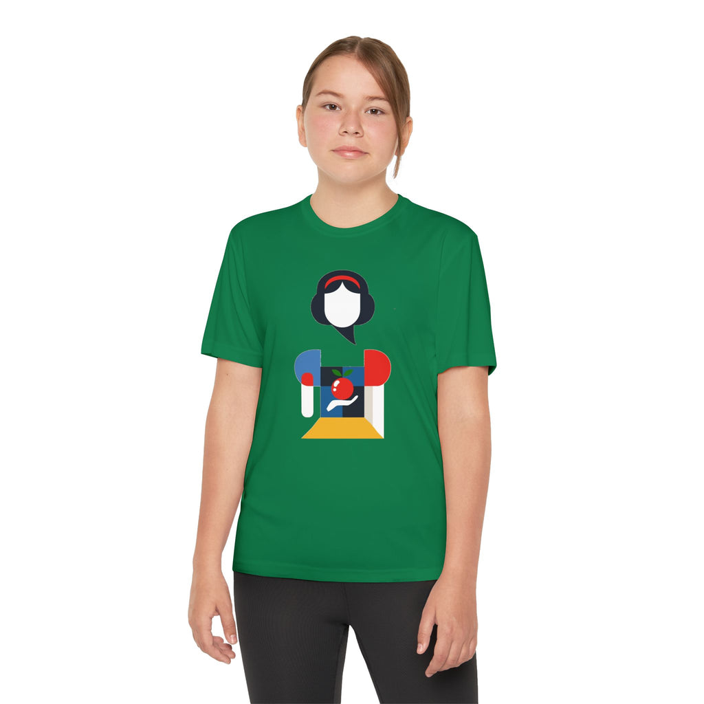Snow White Youth T-Shirt Sports Graphic Tee, Cool Athletic Shirt for Kids, Perfect for Sports Events, Team Spirit