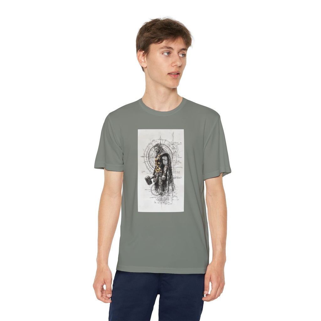 Superhero Youth T-Shirt Sports Graphic Tee, Cool Athletic Shirt for Kids