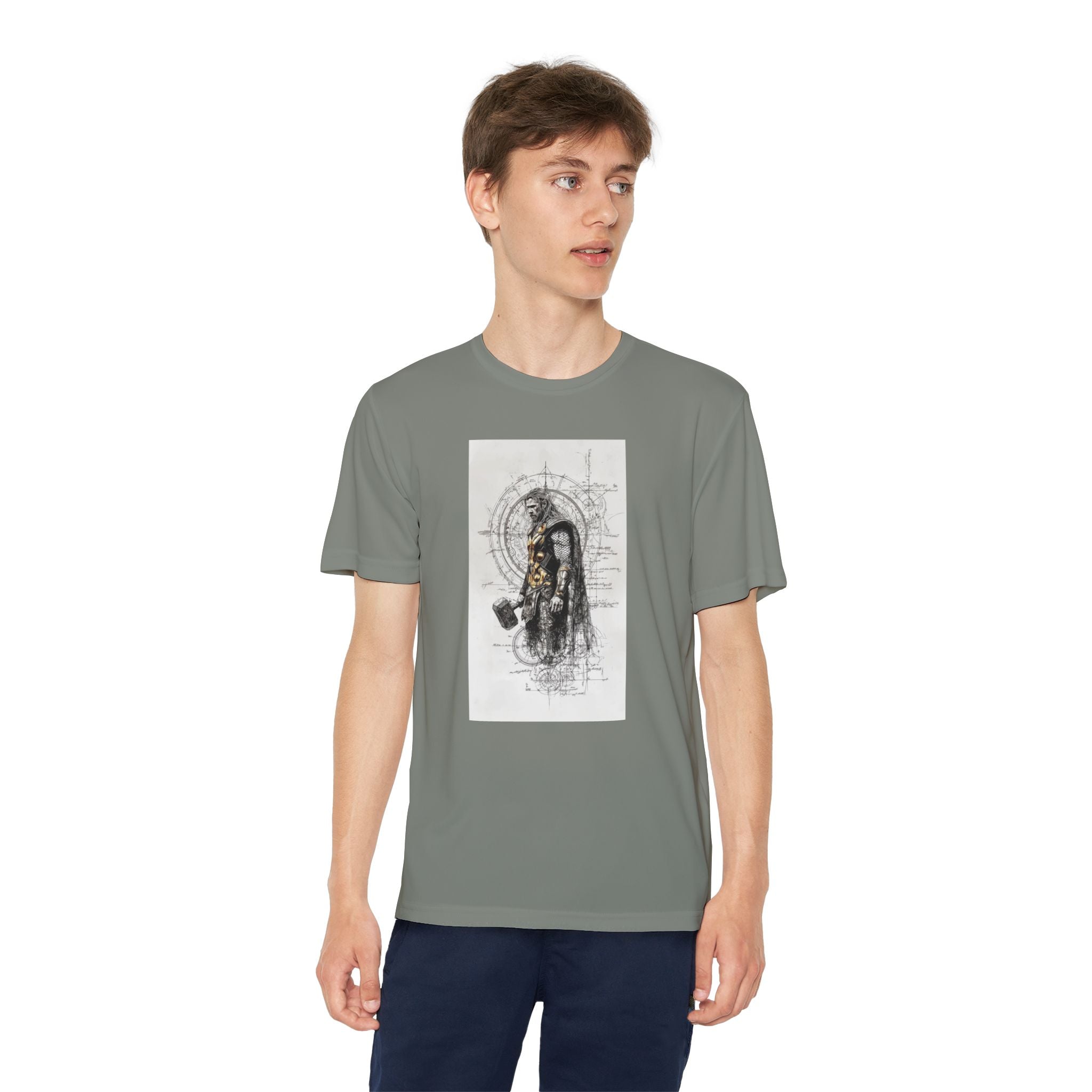 Superhero Youth T-Shirt Sports Graphic Tee, Cool Athletic Shirt for Kids