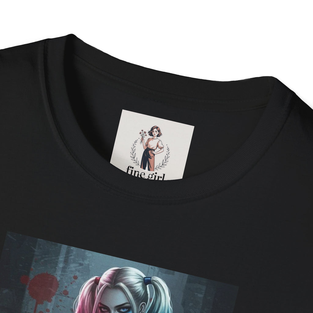 Haily Quinn Superhero Marvel Unisex Softstyle T-Shirt, Comic Book Tee, Graphic Novel Shirt, Geeky Clothing, Cosplay Costume Top