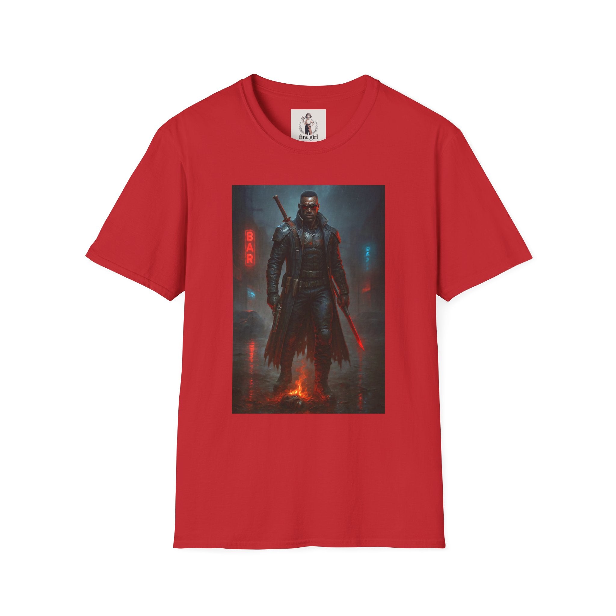 Blade Superhero Marvel Unisex Softstyle T-Shirt, Comic Book Tee, Geeky Clothing, Cosplay Costume Top