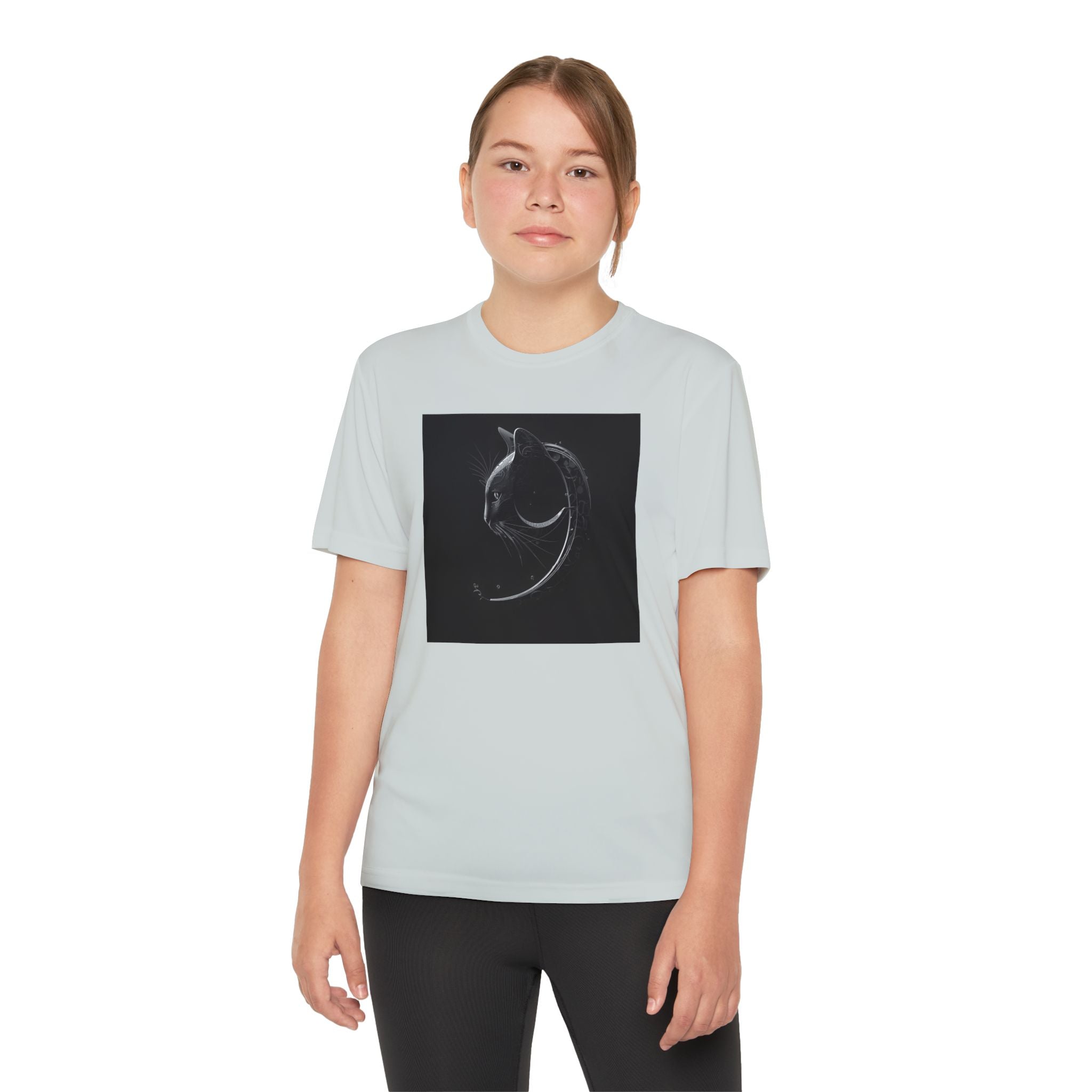 Youth Tee Shirt, Kids Animal Graphic Top, Cute Black and White Tee, Children's Zoo Theme Shirt, Bamboo Bear