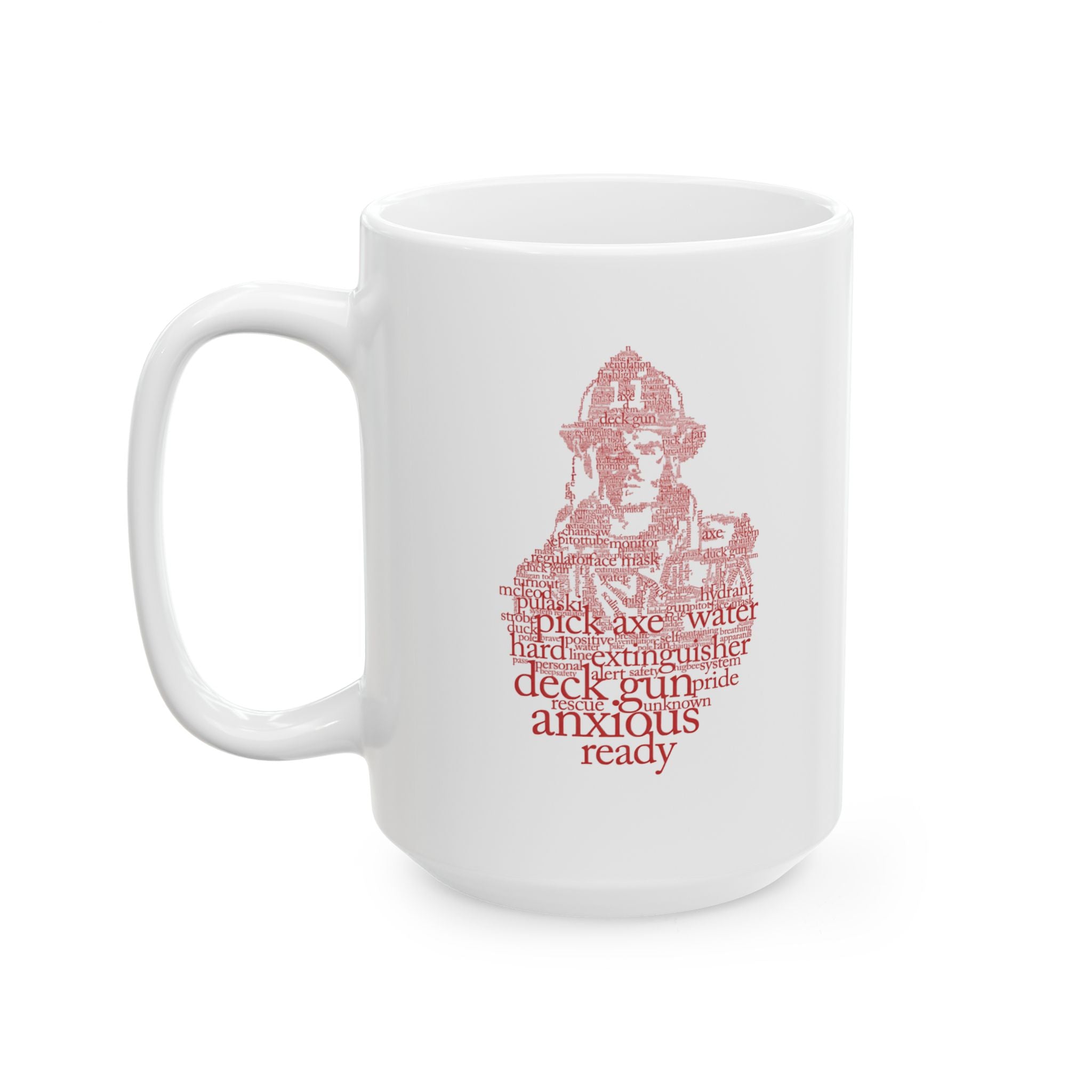 Firefighter Ceramic Mug, Fire Department Tea Cup, First Responder Gift, Fireman Coffee Mug, Firefighter Appreciation Present