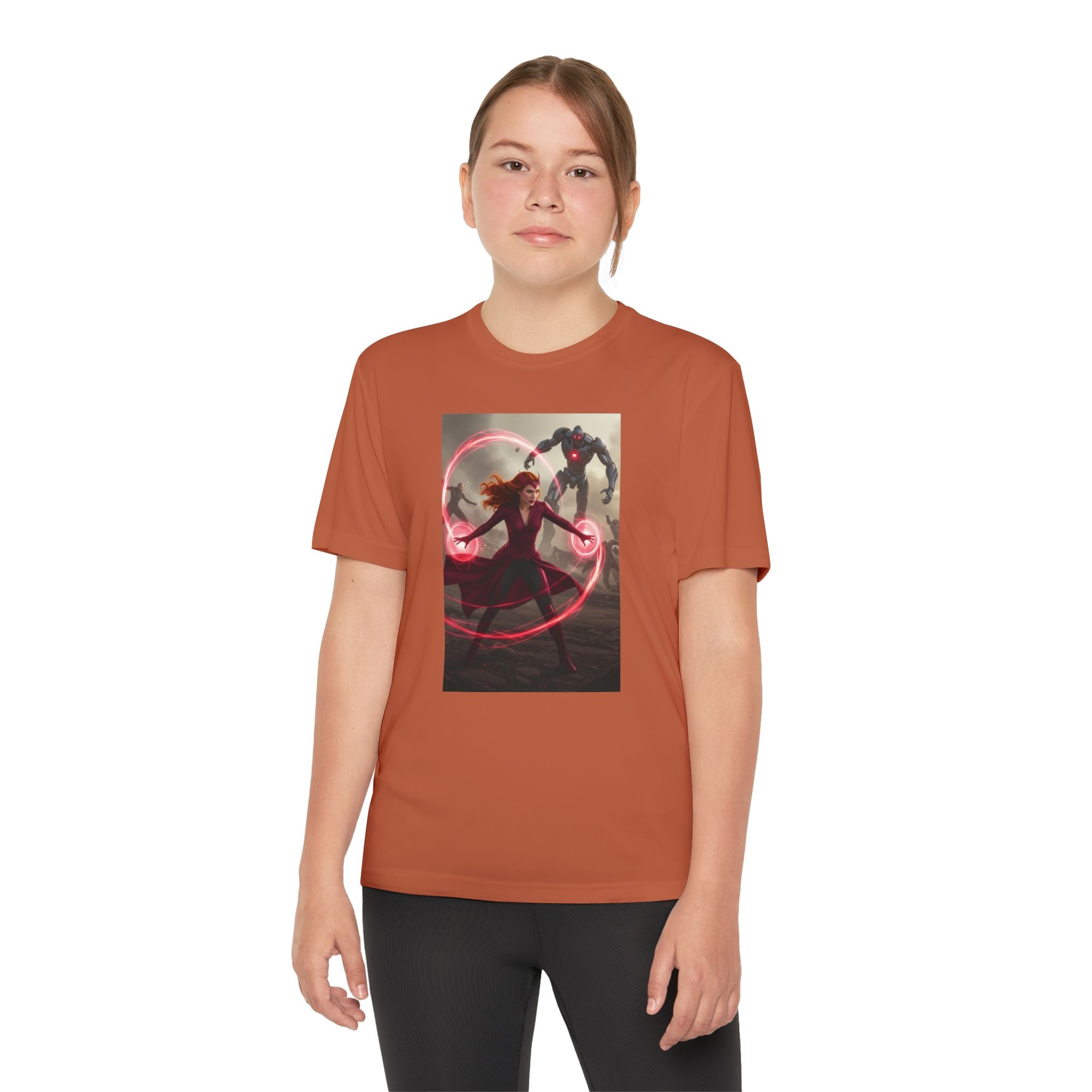Superhero Youth T-Shirt Sports Graphic Tee, Cool Athletic Shirt for Kids