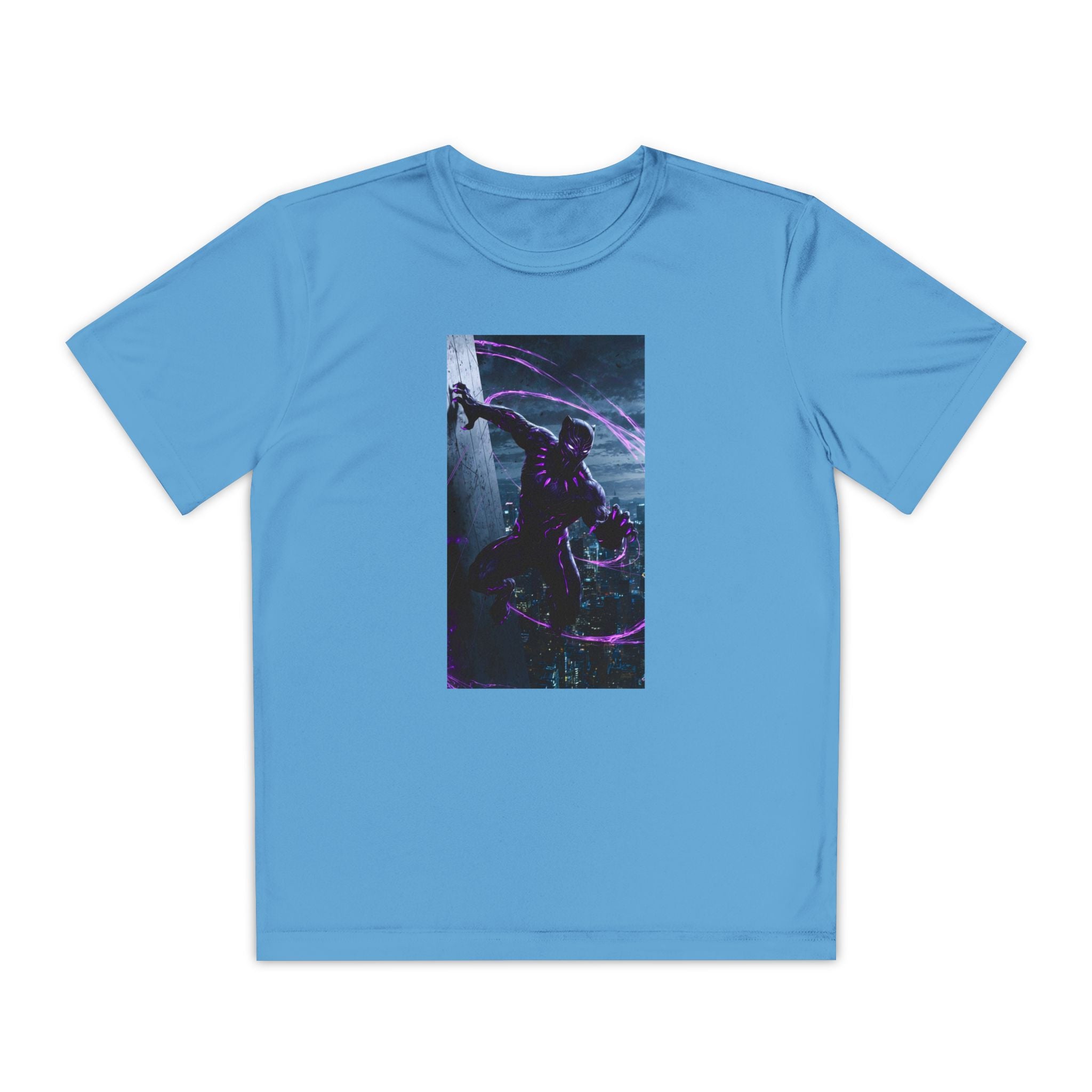 The Black Panther Superhero Marvel Patriotic, Kids Graphic T-Shirt, Boys Hero Top, Girls Comic Book Clothing, Birthday