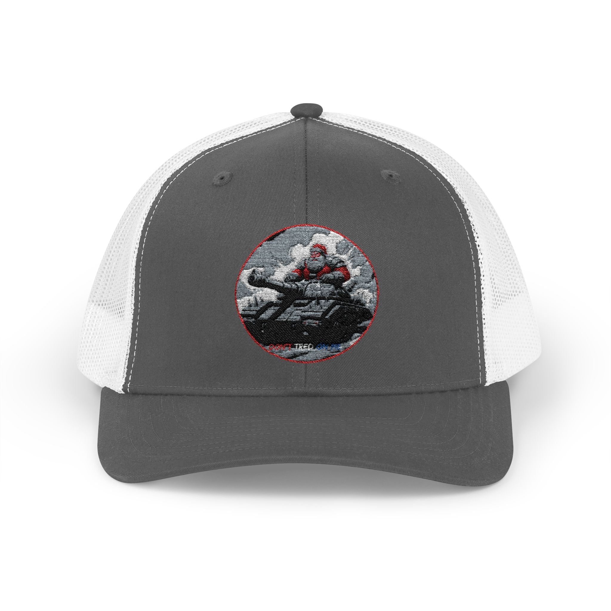 Santa Claus On A Tank Christmas Patriotic, Trucker Cap, Patriotic hat, Truckers Hat, Patriotic Accessories