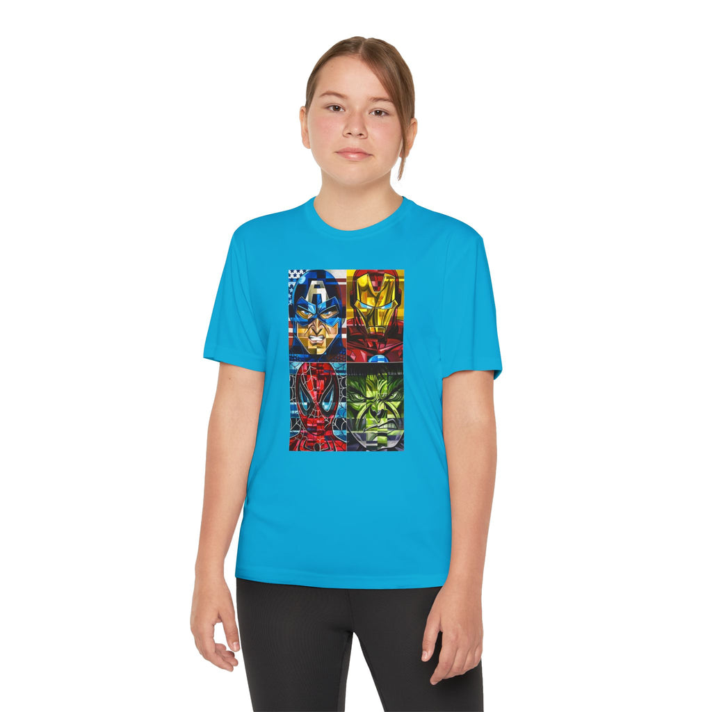 Advengers Youth T-Shirt Sports Graphic Tee, Cool Athletic Shirt for Kids, Perfect for Sports Events, Team Spirit