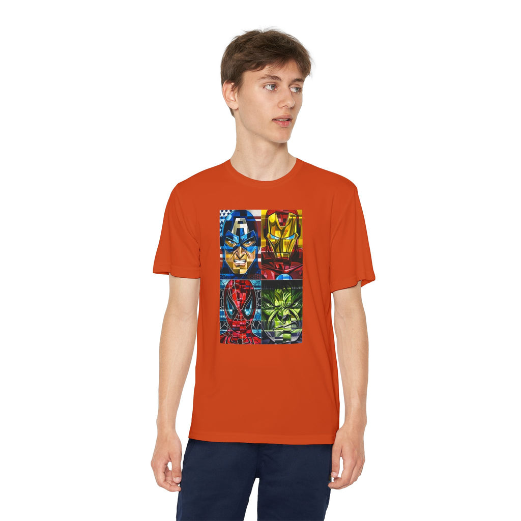 Advengers Youth T-Shirt Sports Graphic Tee, Cool Athletic Shirt for Kids, Perfect for Sports Events, Team Spirit