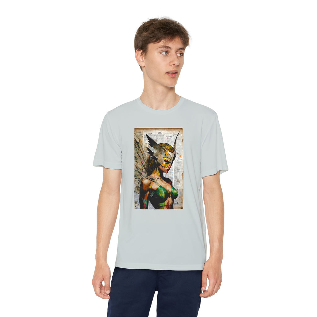 Superhero Youth T-Shirt Sports Graphic Tee, Cool Athletic Shirt for Kids
