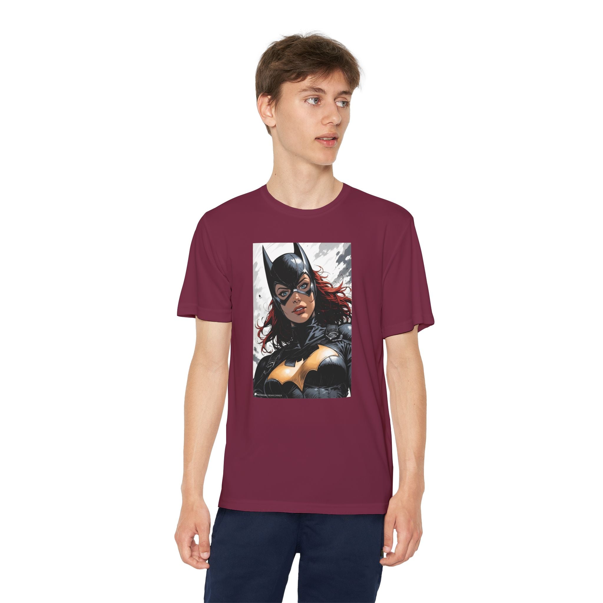 Superhero Youth T-Shirt Sports Graphic Tee, Cool Athletic Shirt for Kids