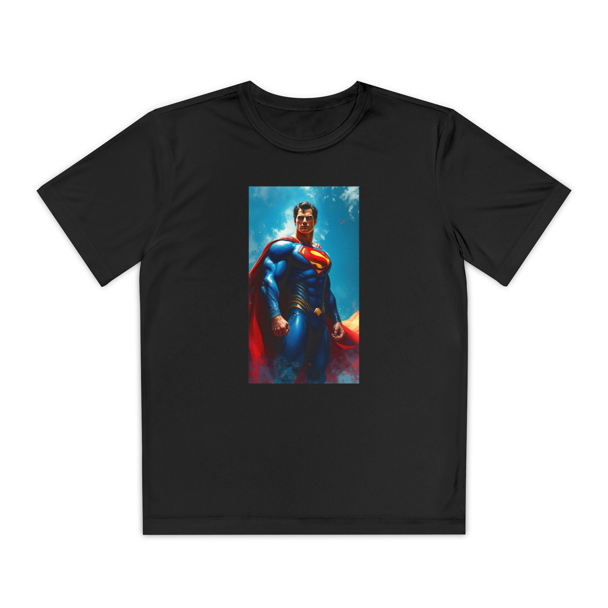 Superman Superhero Marvel T-Shirt, Youth Competitor Tee,  Kids Comic Book Hero Top, Children's Graphic Tee, Youth Super Power T-Shirt