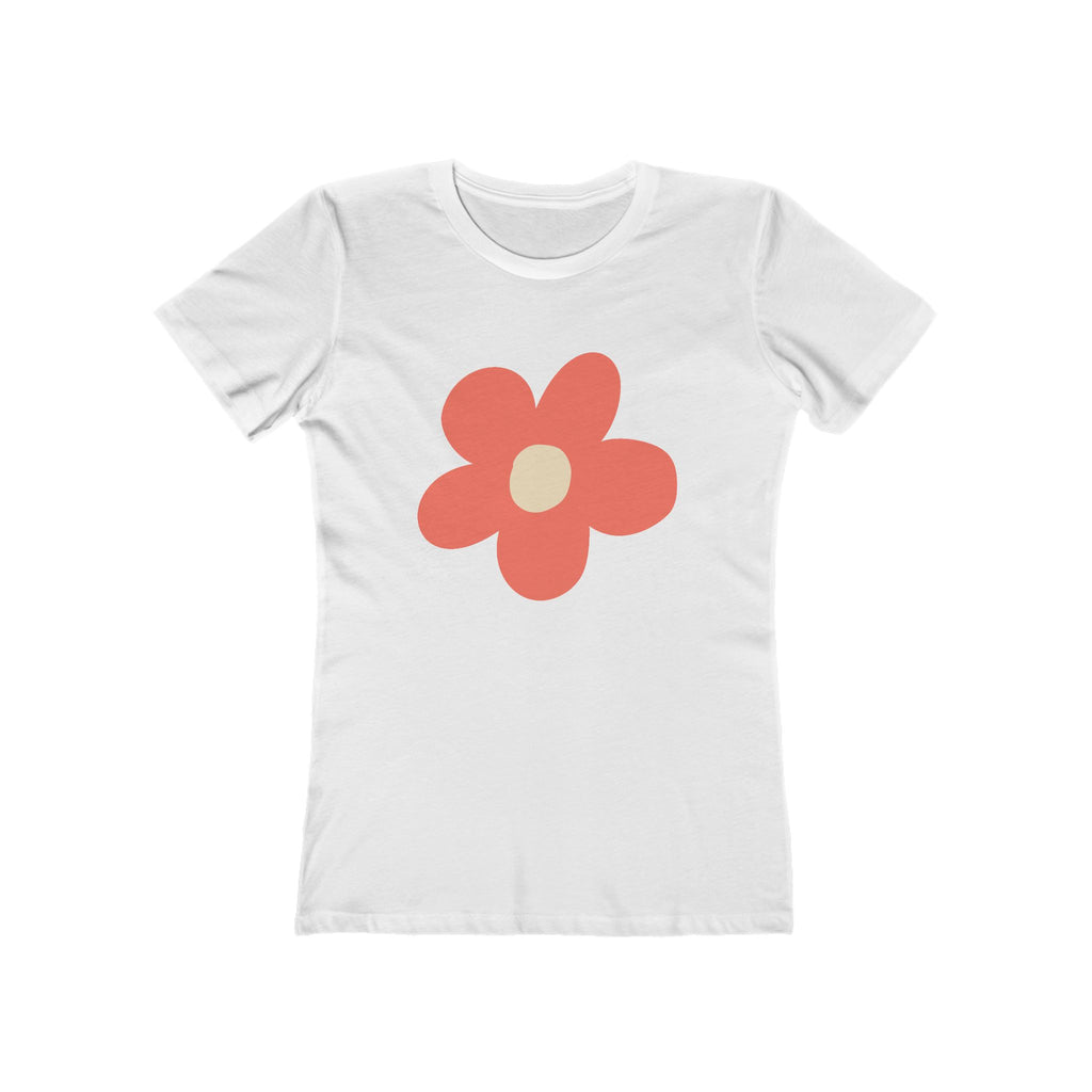 Flower Women's Tshirt, Floral Graphic Tee, Casual Top for Her, Spring Blossom Shirt, Botanical Print Blouse
