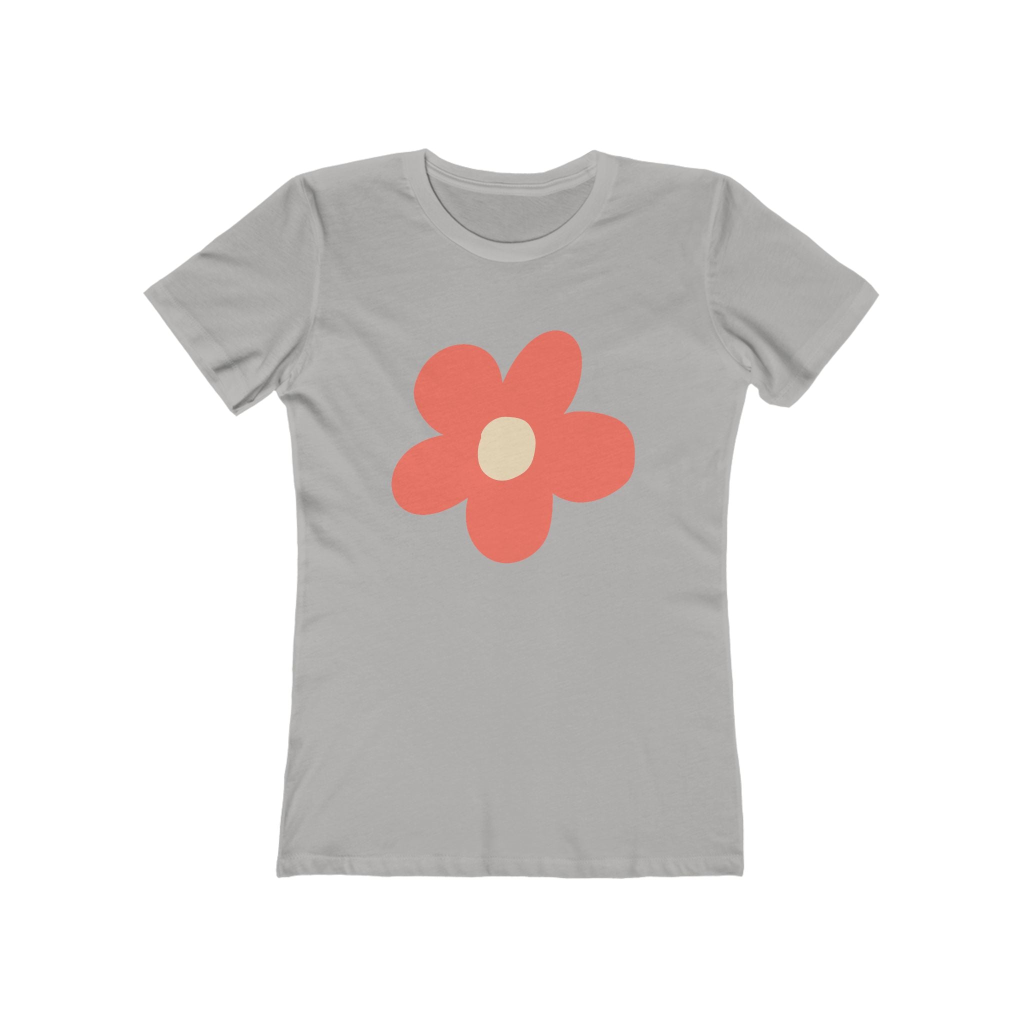 Flower Women's Tshirt, Floral Graphic Tee, Casual Top for Her, Spring Blossom Shirt, Botanical Print Blouse