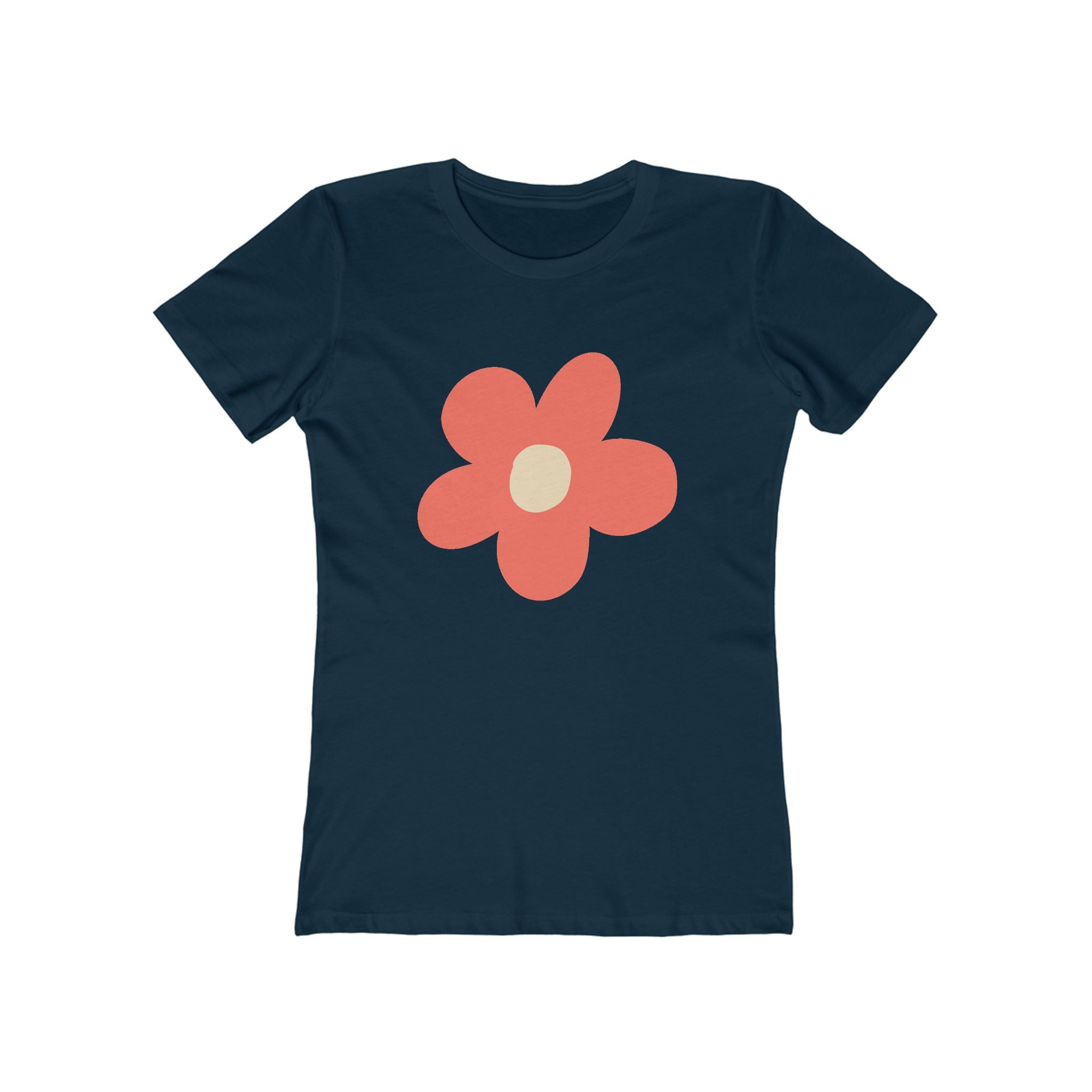 Flower Women's Tshirt, Floral Graphic Tee, Casual Top for Her, Spring Blossom Shirt, Botanical Print Blouse