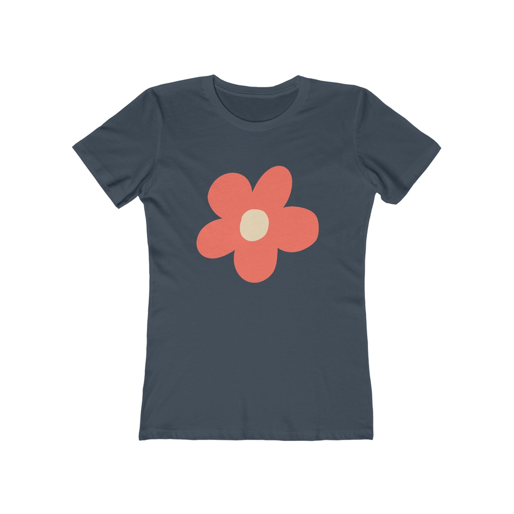 Flower Women's Tshirt, Floral Graphic Tee, Casual Top for Her, Spring Blossom Shirt, Botanical Print Blouse