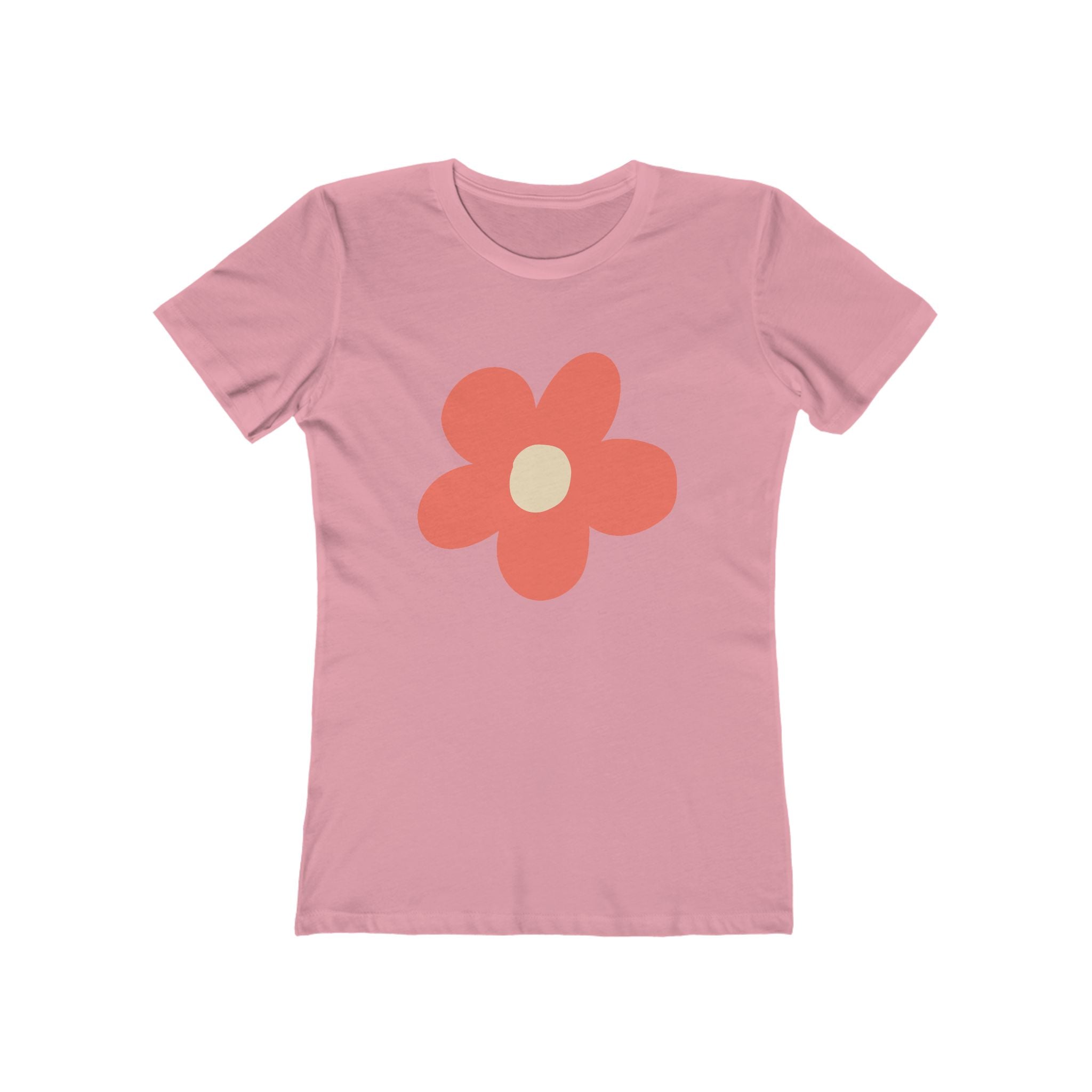Flower Women's Tshirt, Floral Graphic Tee, Casual Top for Her, Spring Blossom Shirt, Botanical Print Blouse