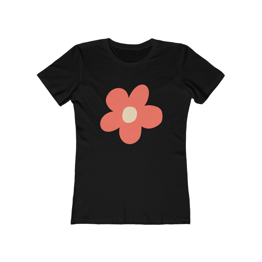 Flower Women's Tshirt, Floral Graphic Tee, Casual Top for Her, Spring Blossom Shirt, Botanical Print Blouse