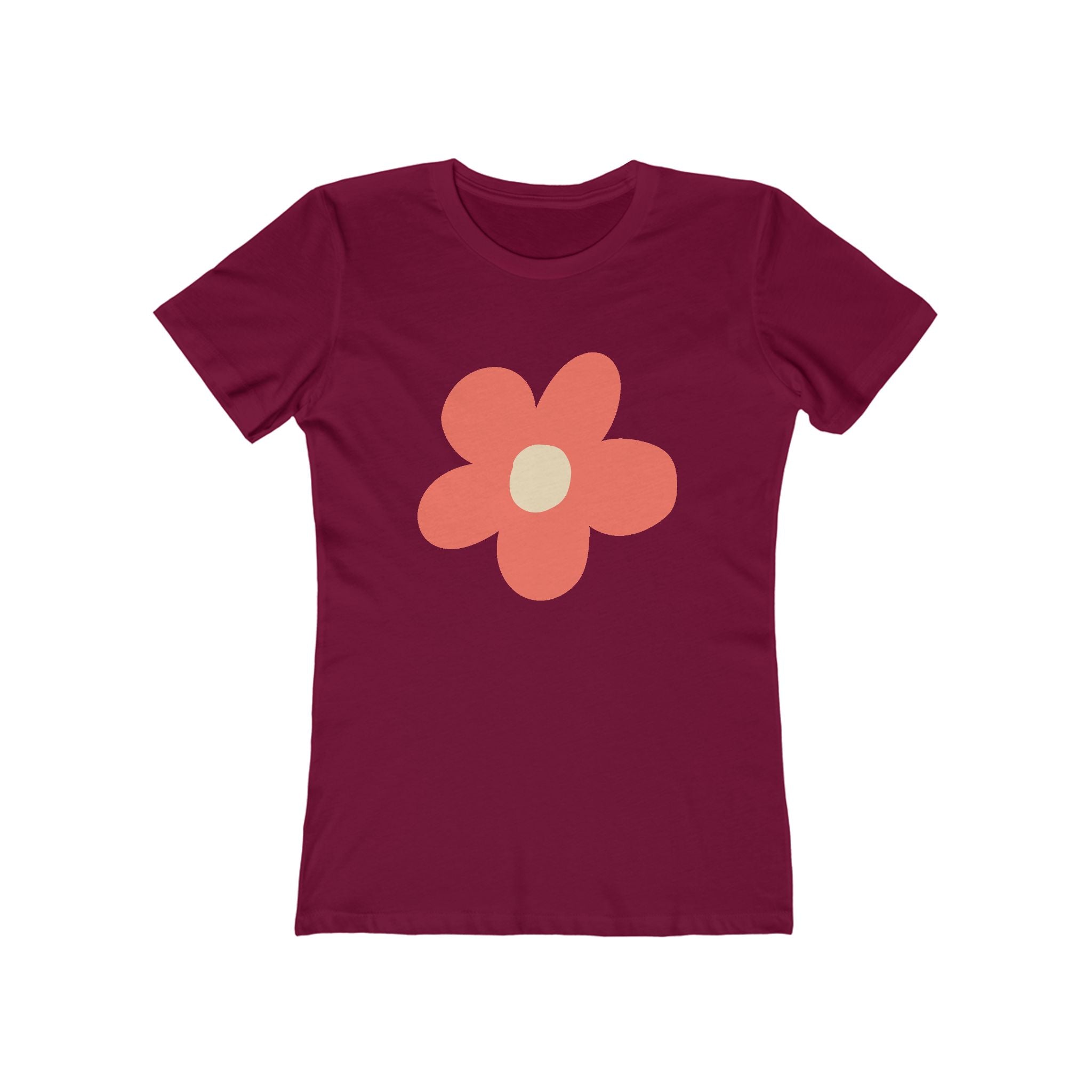 Flower Women's Tshirt, Floral Graphic Tee, Casual Top for Her, Spring Blossom Shirt, Botanical Print Blouse