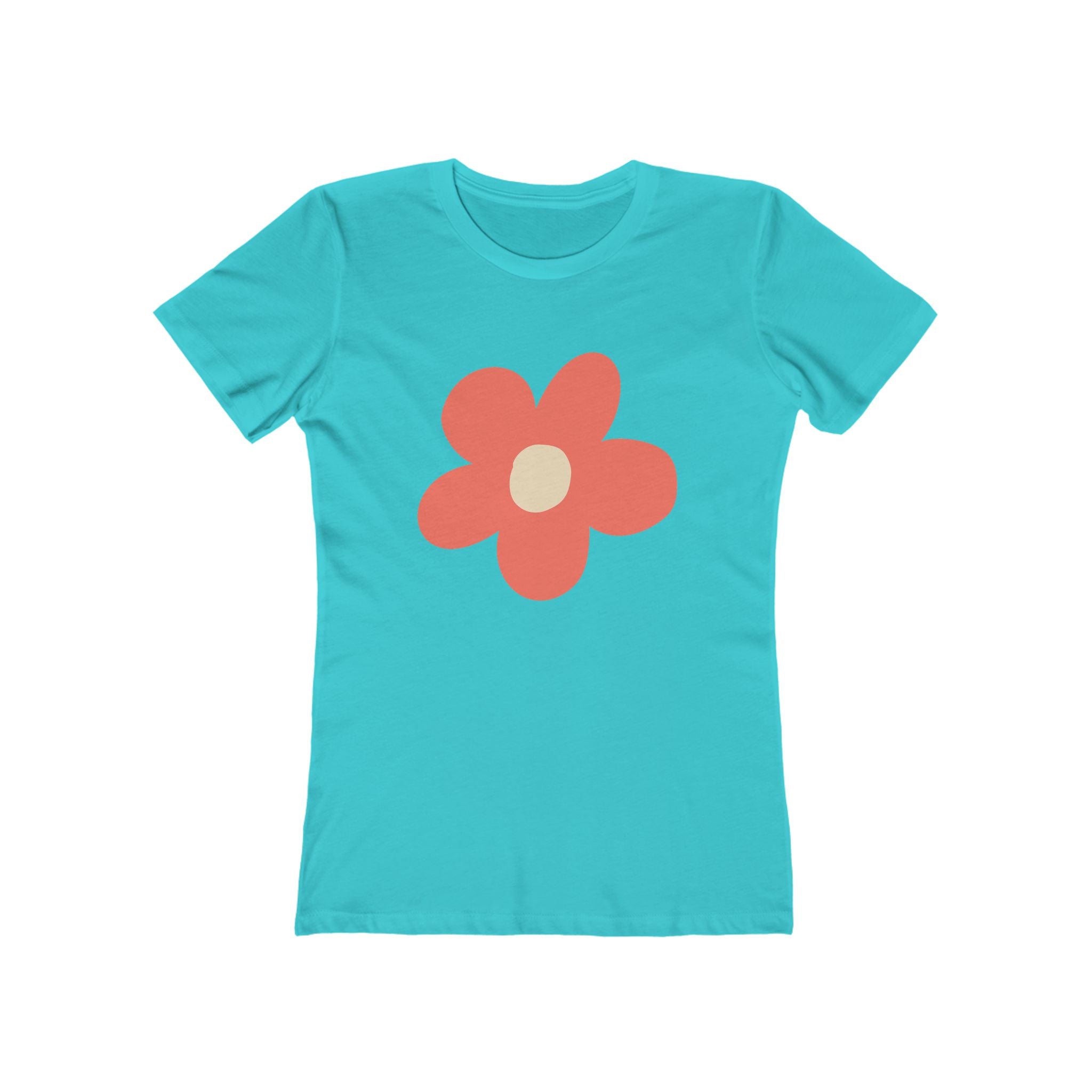 Flower Women's Tshirt, Floral Graphic Tee, Casual Top for Her, Spring Blossom Shirt, Botanical Print Blouse
