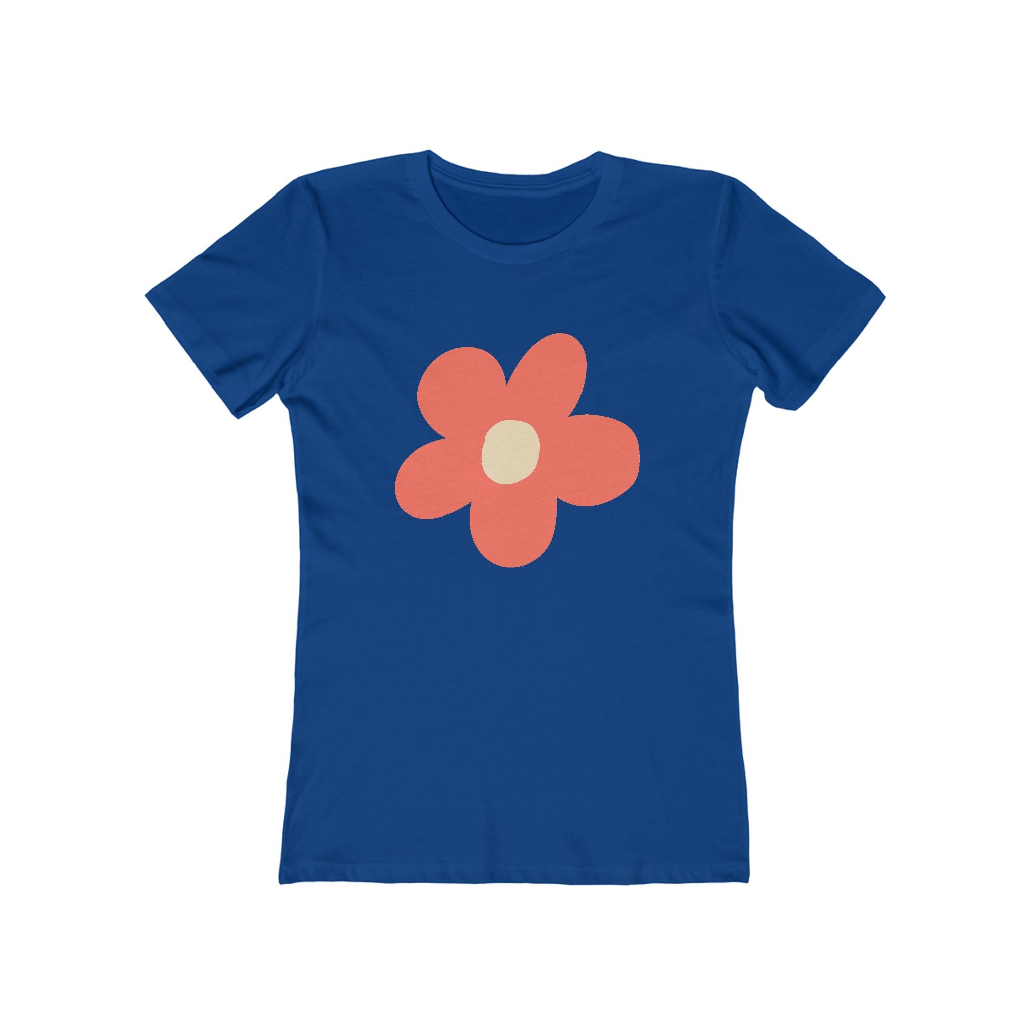 Flower Women's Tshirt, Floral Graphic Tee, Casual Top for Her, Spring Blossom Shirt, Botanical Print Blouse