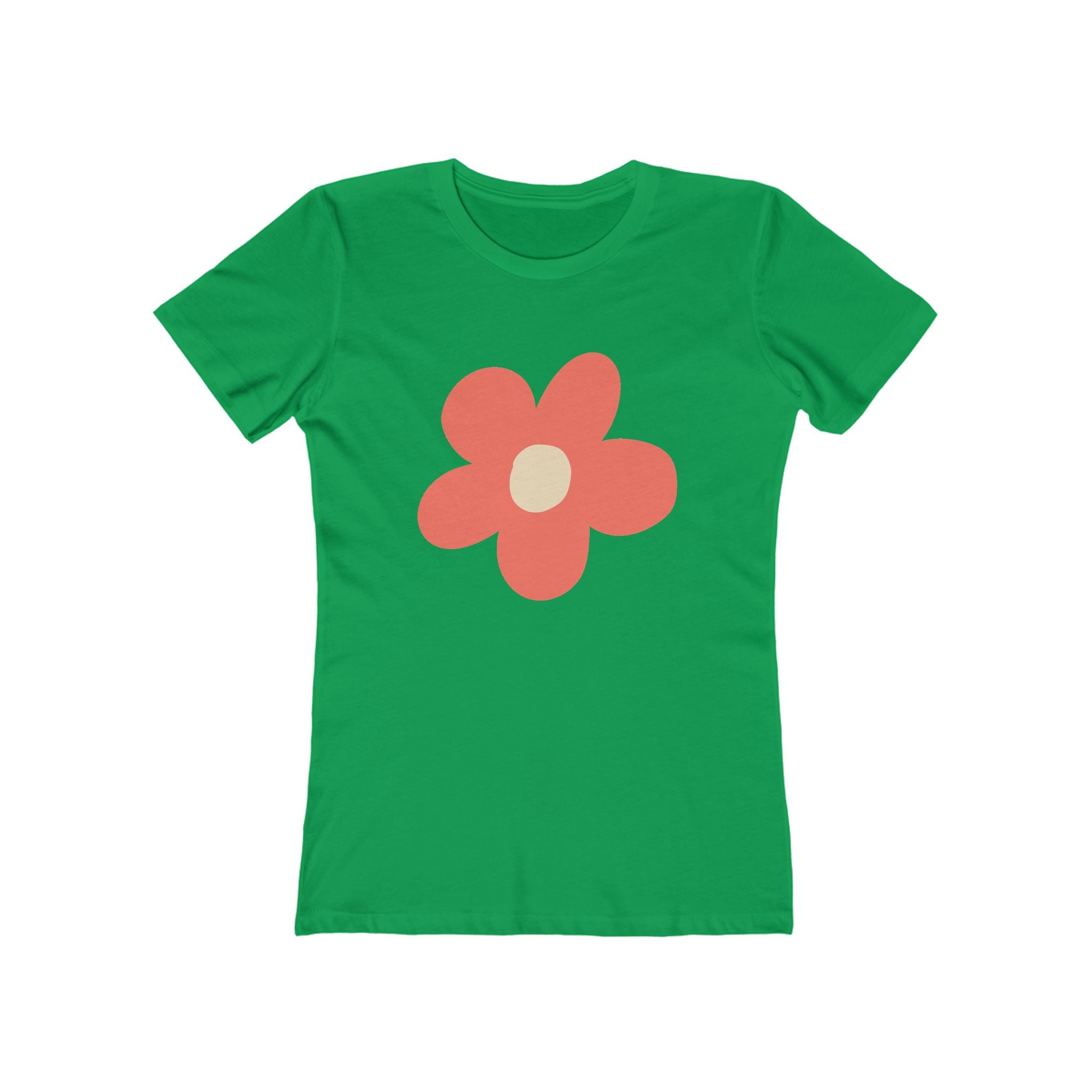 Flower Women's Tshirt, Floral Graphic Tee, Casual Top for Her, Spring Blossom Shirt, Botanical Print Blouse
