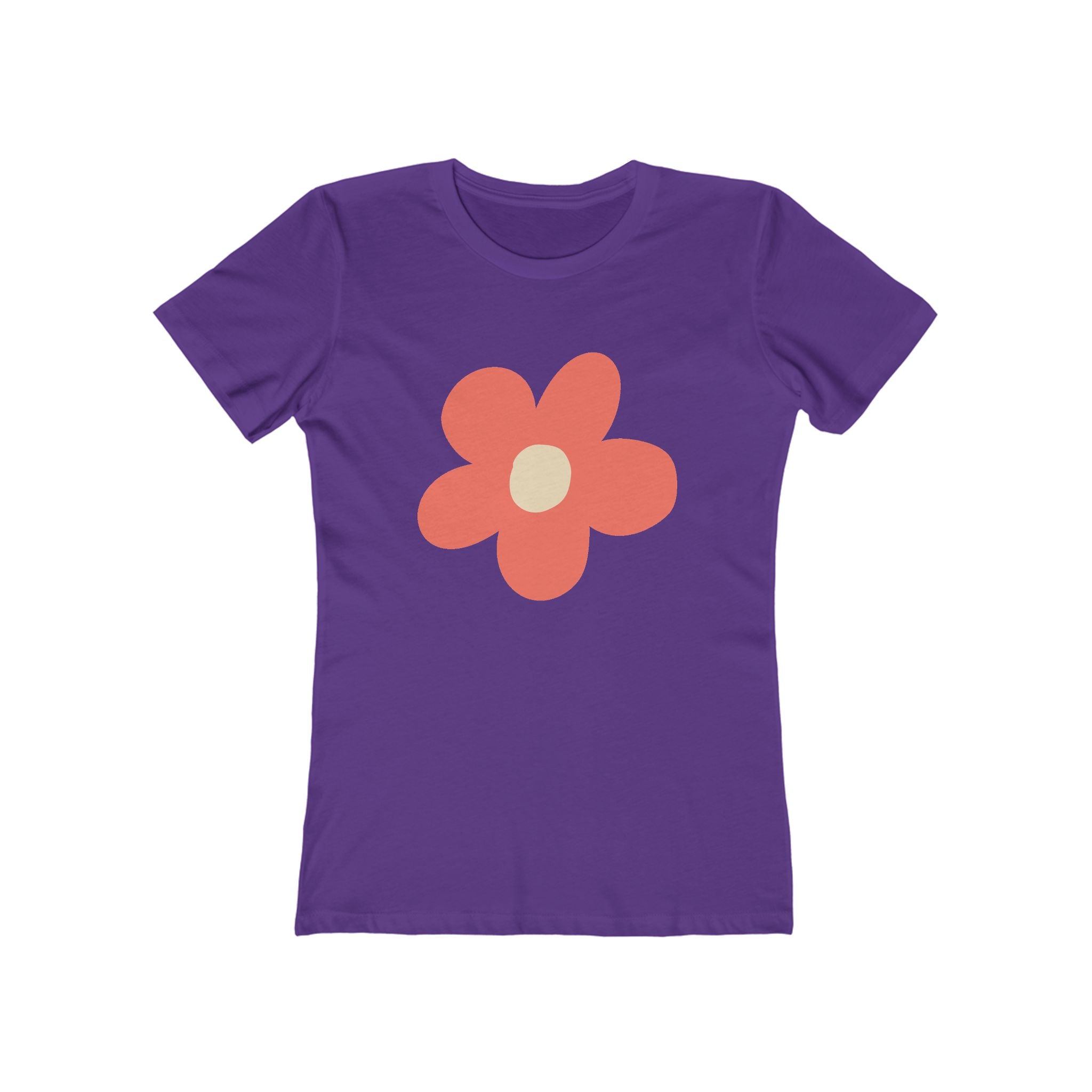 Flower Women's Tshirt, Floral Graphic Tee, Casual Top for Her, Spring Blossom Shirt, Botanical Print Blouse