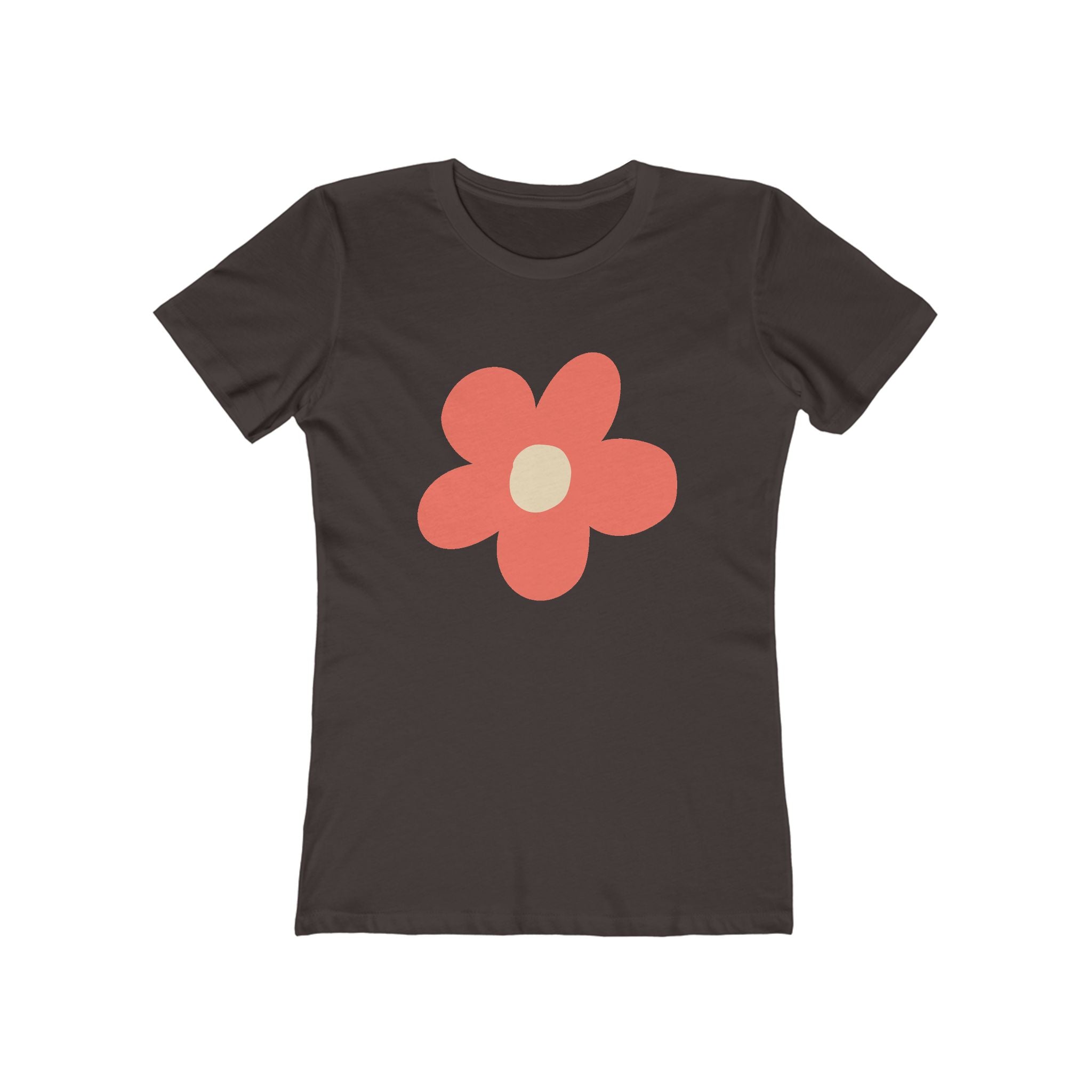 Flower Women's Tshirt, Floral Graphic Tee, Casual Top for Her, Spring Blossom Shirt, Botanical Print Blouse