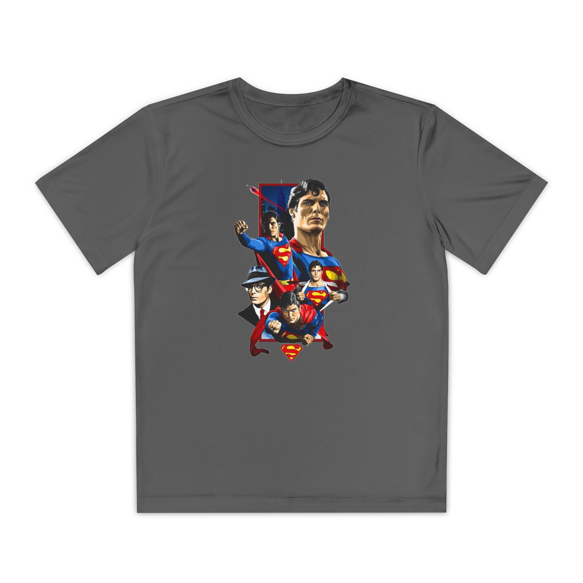 Superman Youth T-Shirt Sports Graphic Tee, Cool Athletic Shirt for Kids, Perfect for Sports Events, Team Spirit