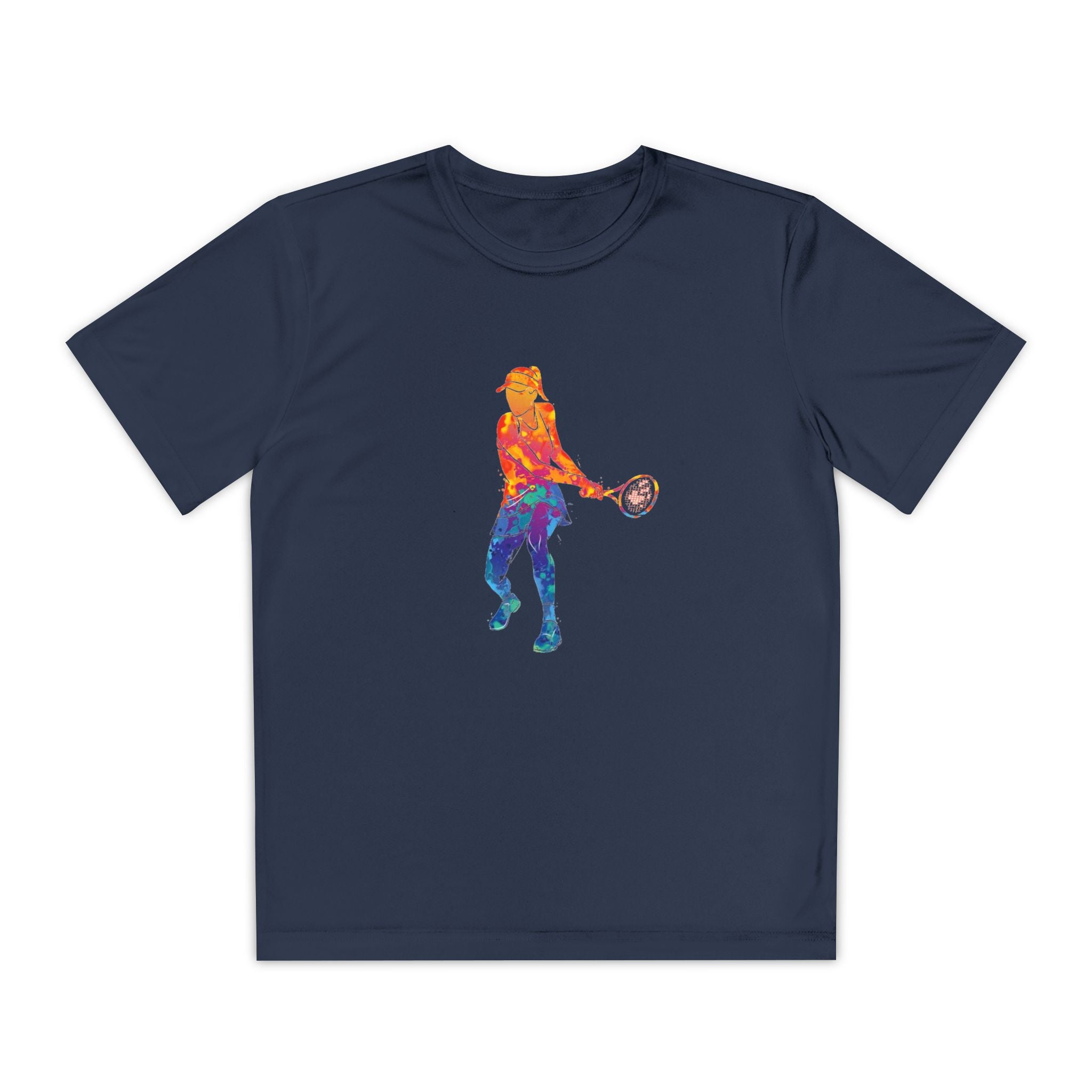 Tennis Youth Sports Graphic Tee, Cool Athletic Shirt for Kids, Perfect for Sports Events, Team Spirit, Birthday Gift, Summer Activities