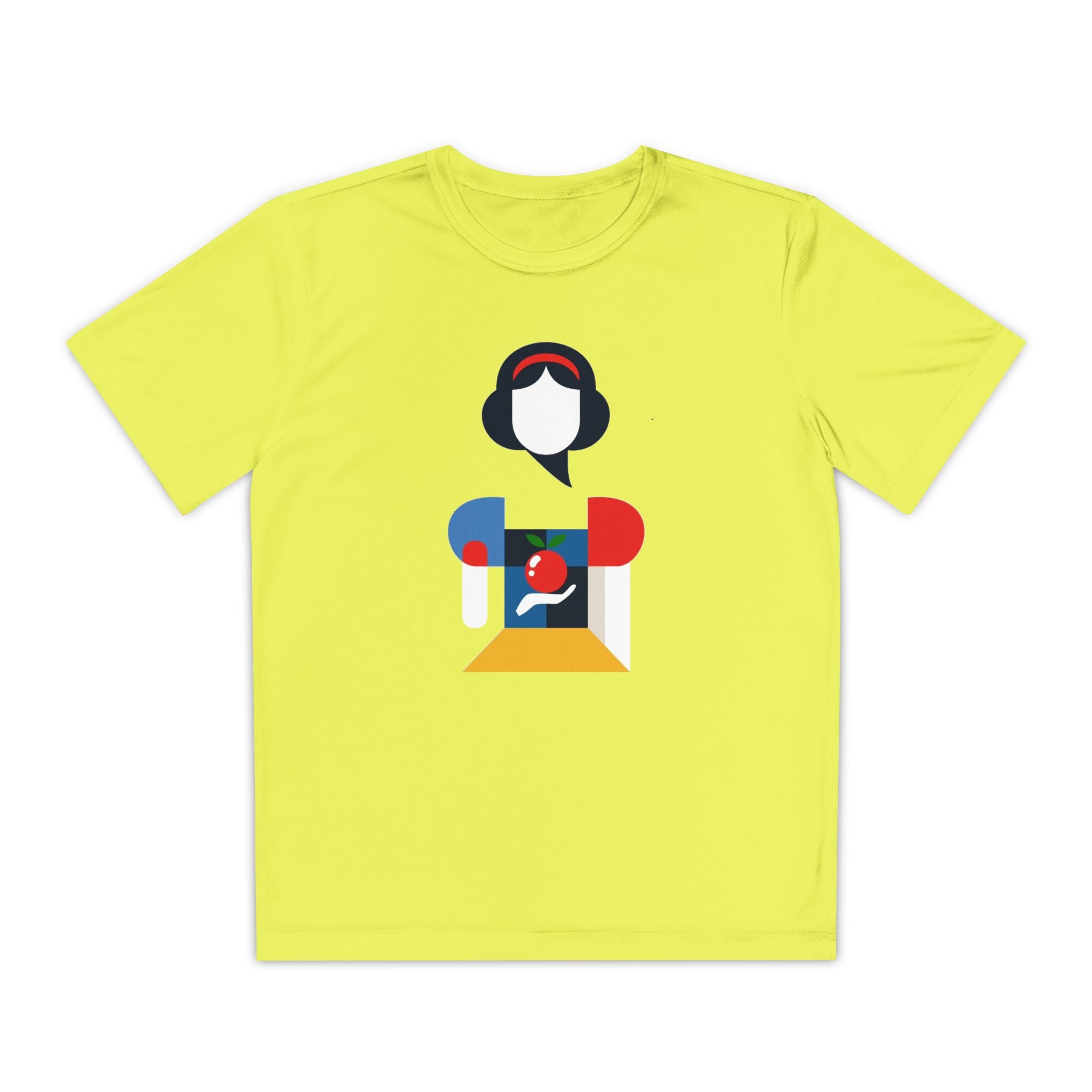 Snow White Youth T-Shirt Sports Graphic Tee, Cool Athletic Shirt for Kids, Perfect for Sports Events, Team Spirit