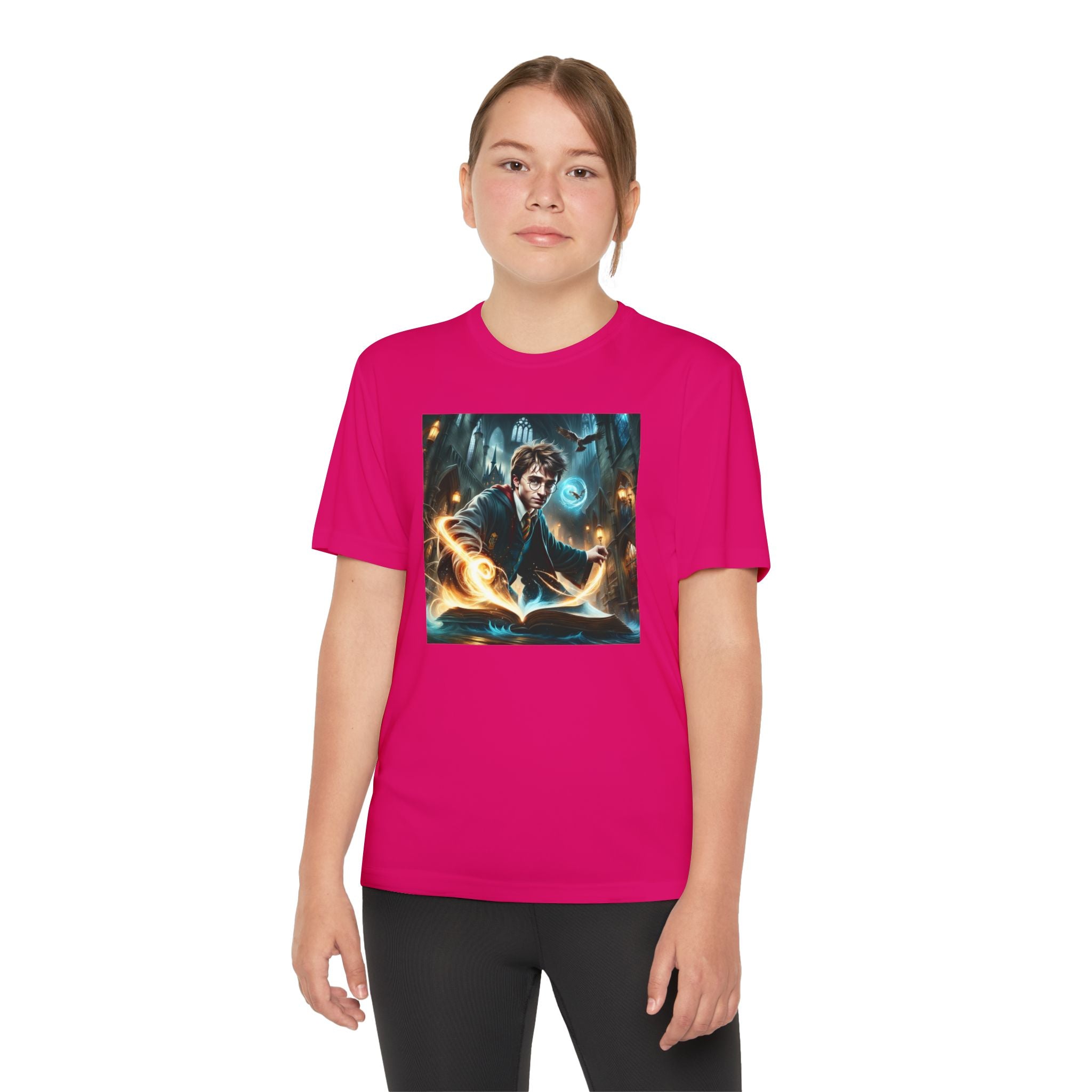 Youth Competitor Tee - Harry Potter, Wizard School Shirt, Magical Kids Top, Hogwarts Fan Gift, Sorcerer's Stone T-Shirt