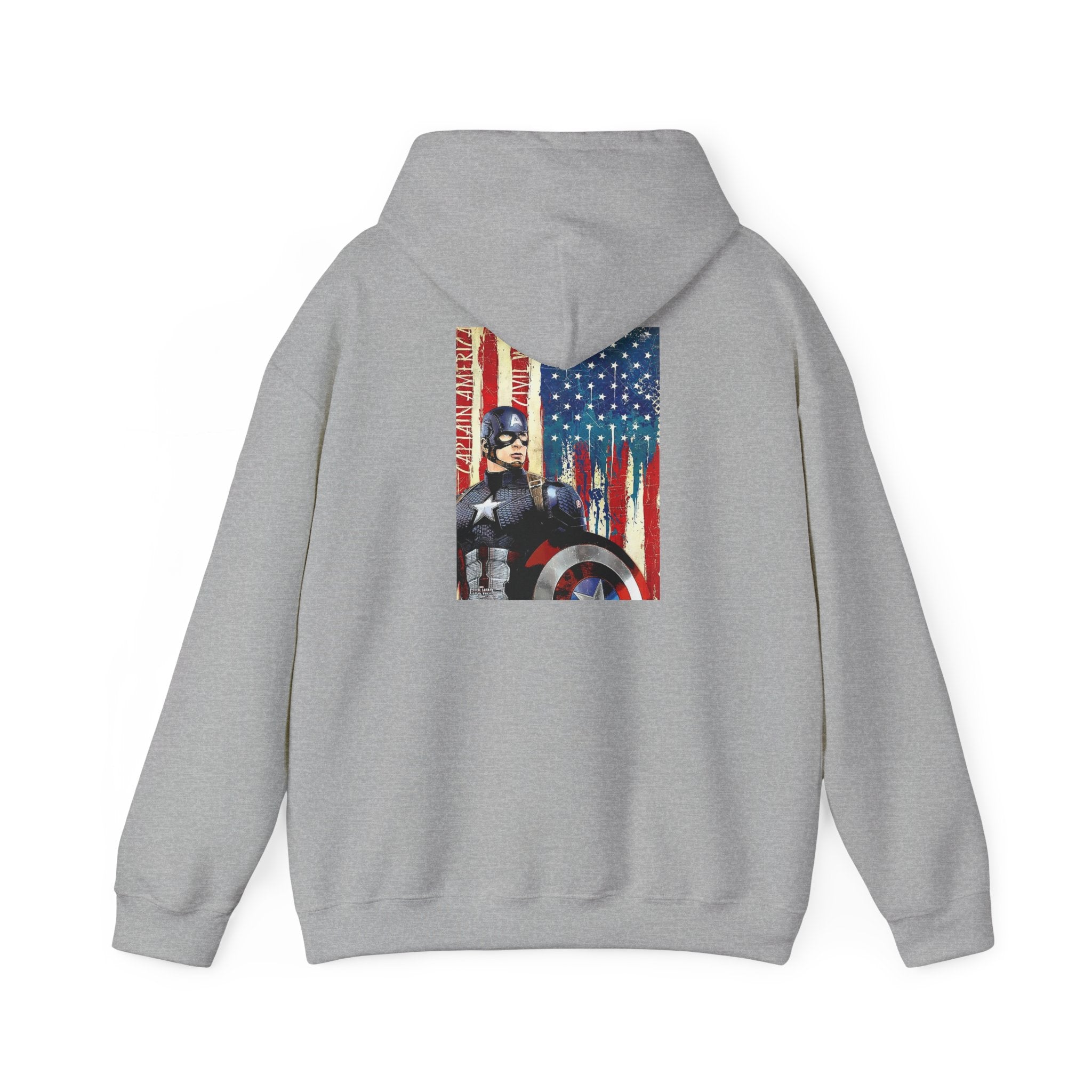 Hooded Sweatshirt - Captain America Design