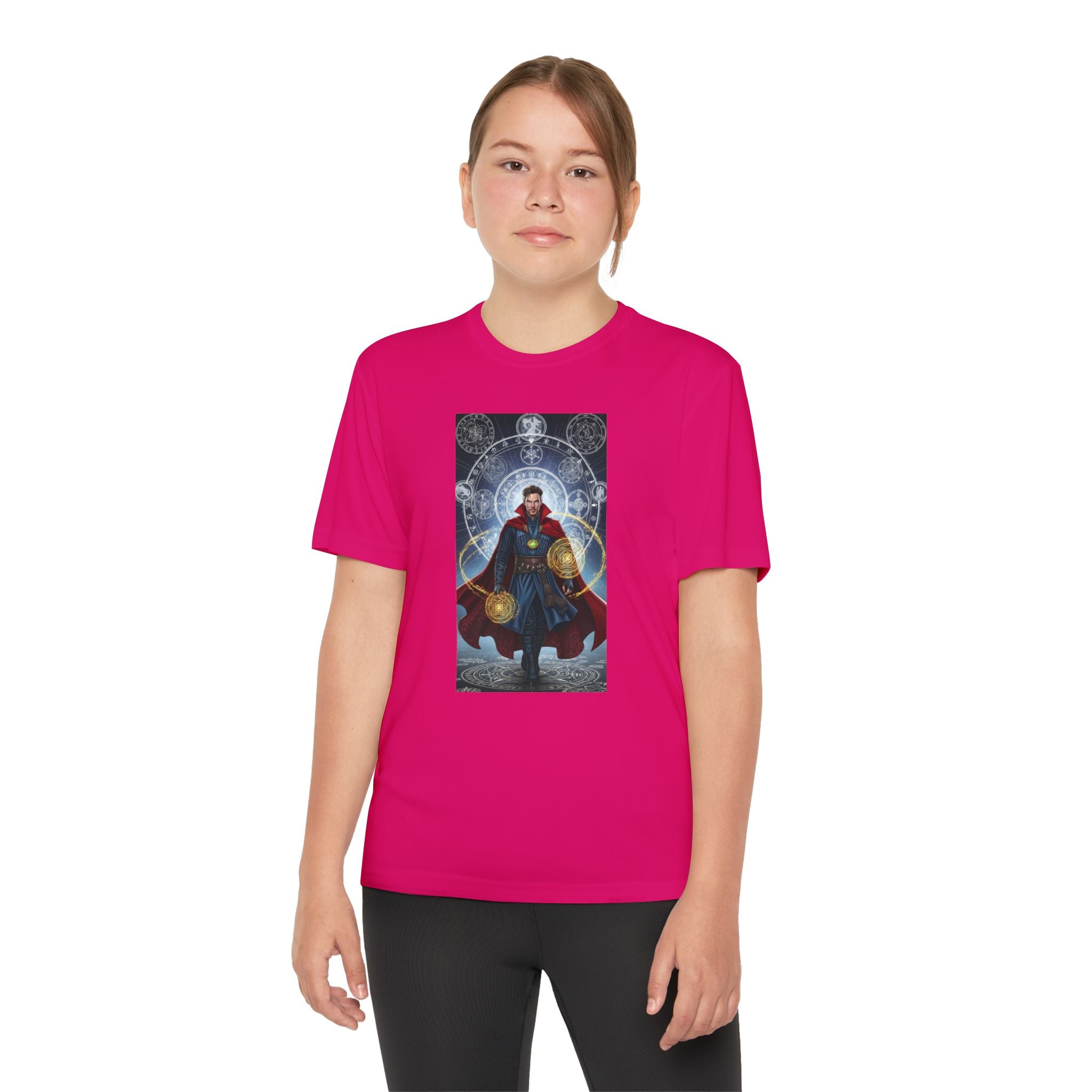 Superhero Youth T-Shirt Sports Graphic Tee, Cool Athletic Shirt for Kids, Perfect for Sports Events, Team Spirit
