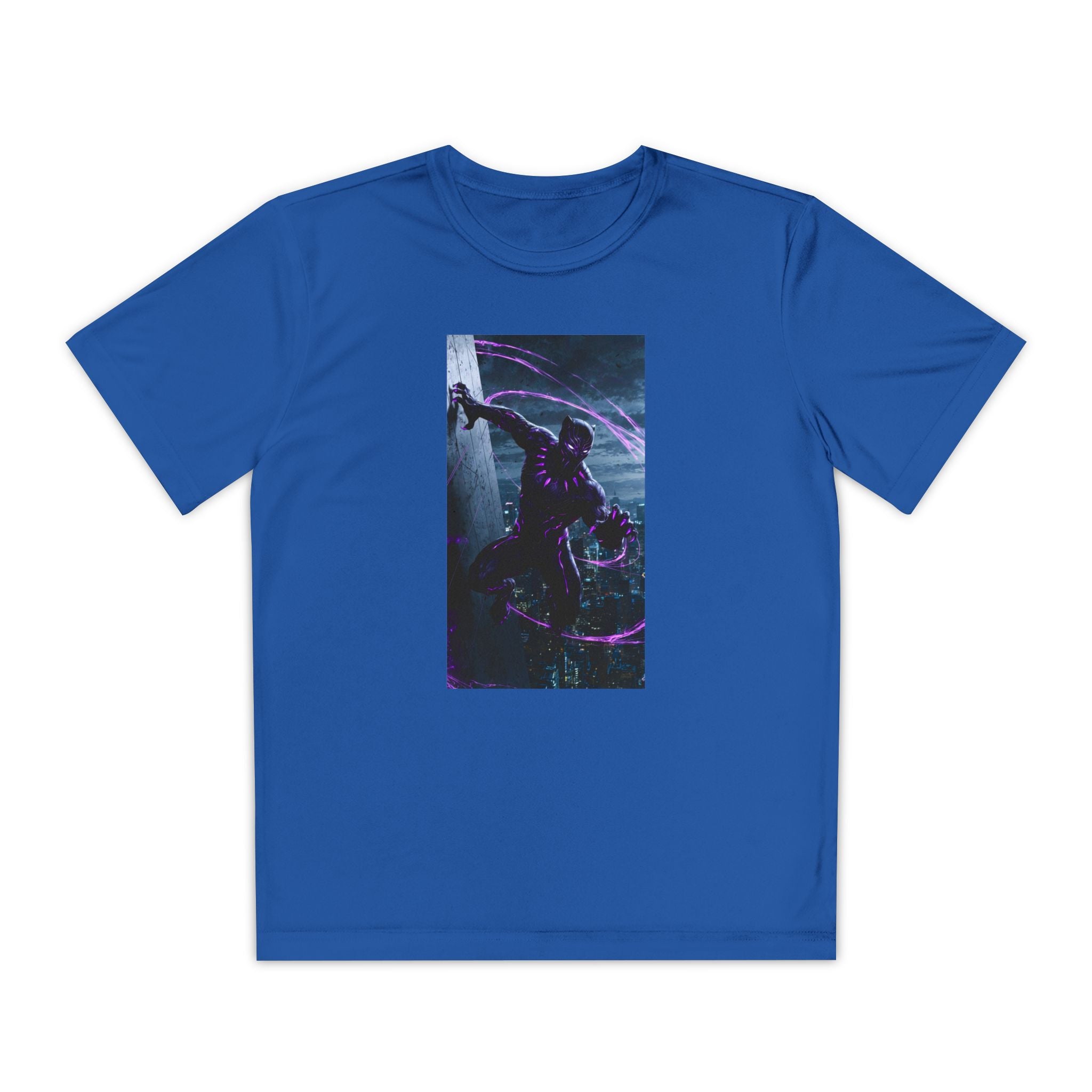 The Black Panther Superhero Marvel Patriotic, Kids Graphic T-Shirt, Boys Hero Top, Girls Comic Book Clothing, Birthday