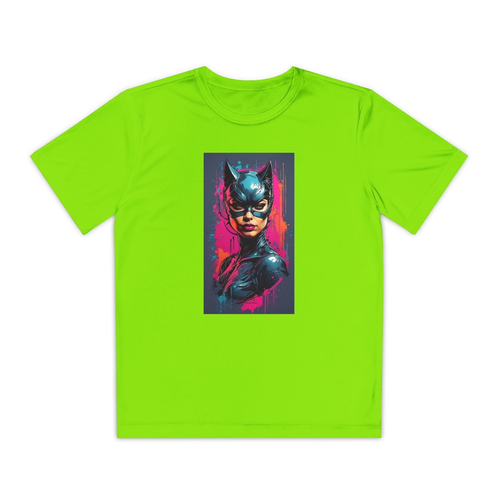 Superhero Youth T-Shirt Sports Graphic Tee, Cool Athletic Shirt for Kids