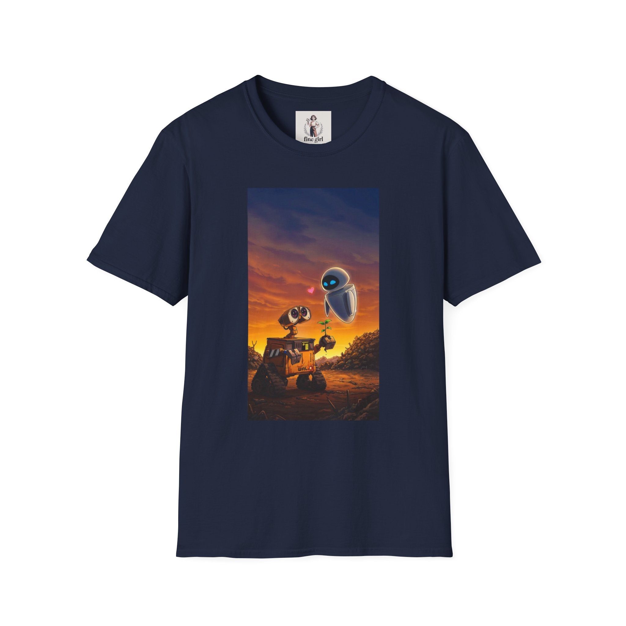 Wall-E Pixar Animation Unisex T-Shirt, Walt Disney Tee, Movie Lover Gift, Graphic Novelty Shirt, Cartoon Character Apparel
