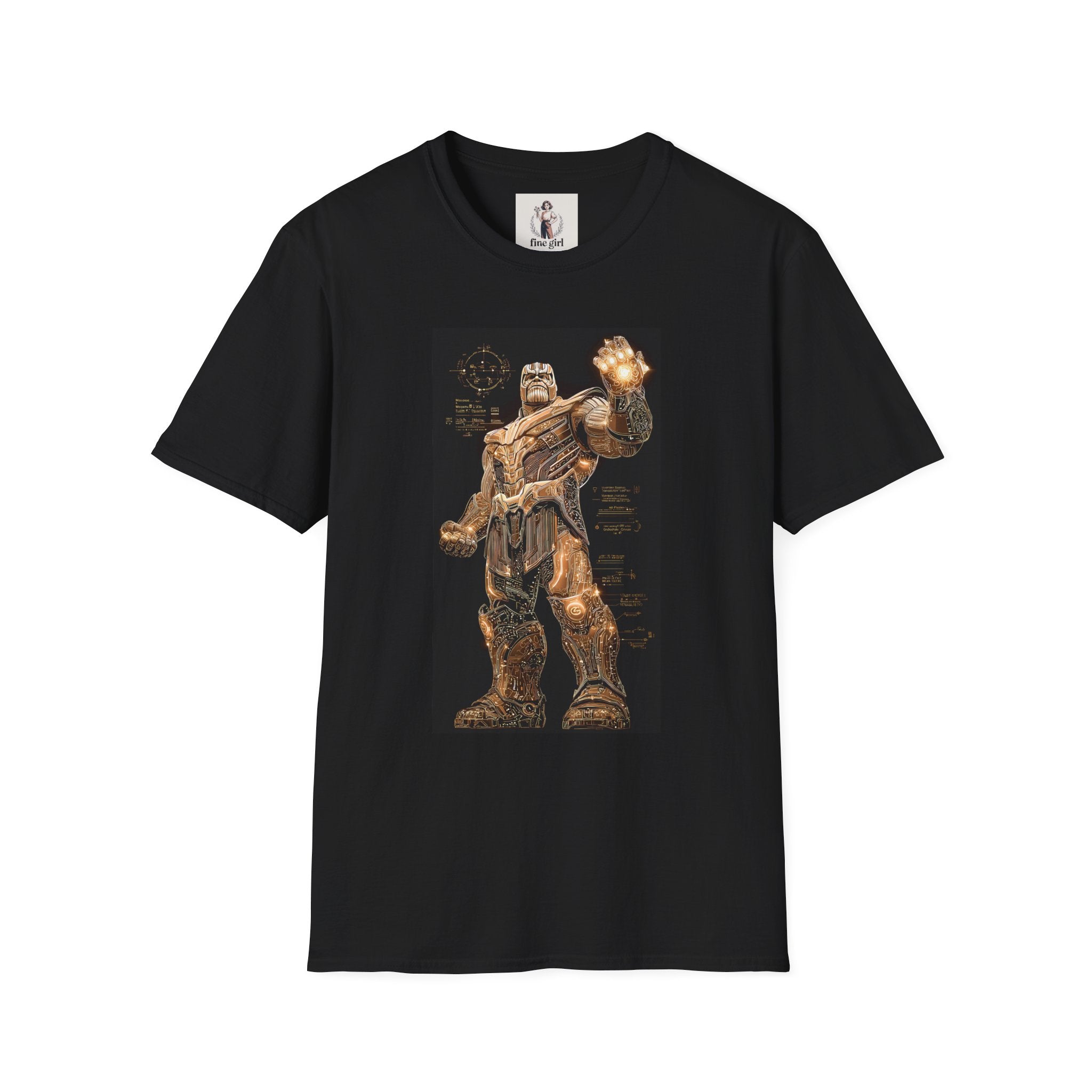 Thanos Superhero Marvel Unisex Softstyle T-Shirt, Comic Book Tee, Geeky Clothing, Cosplay Costume Top
