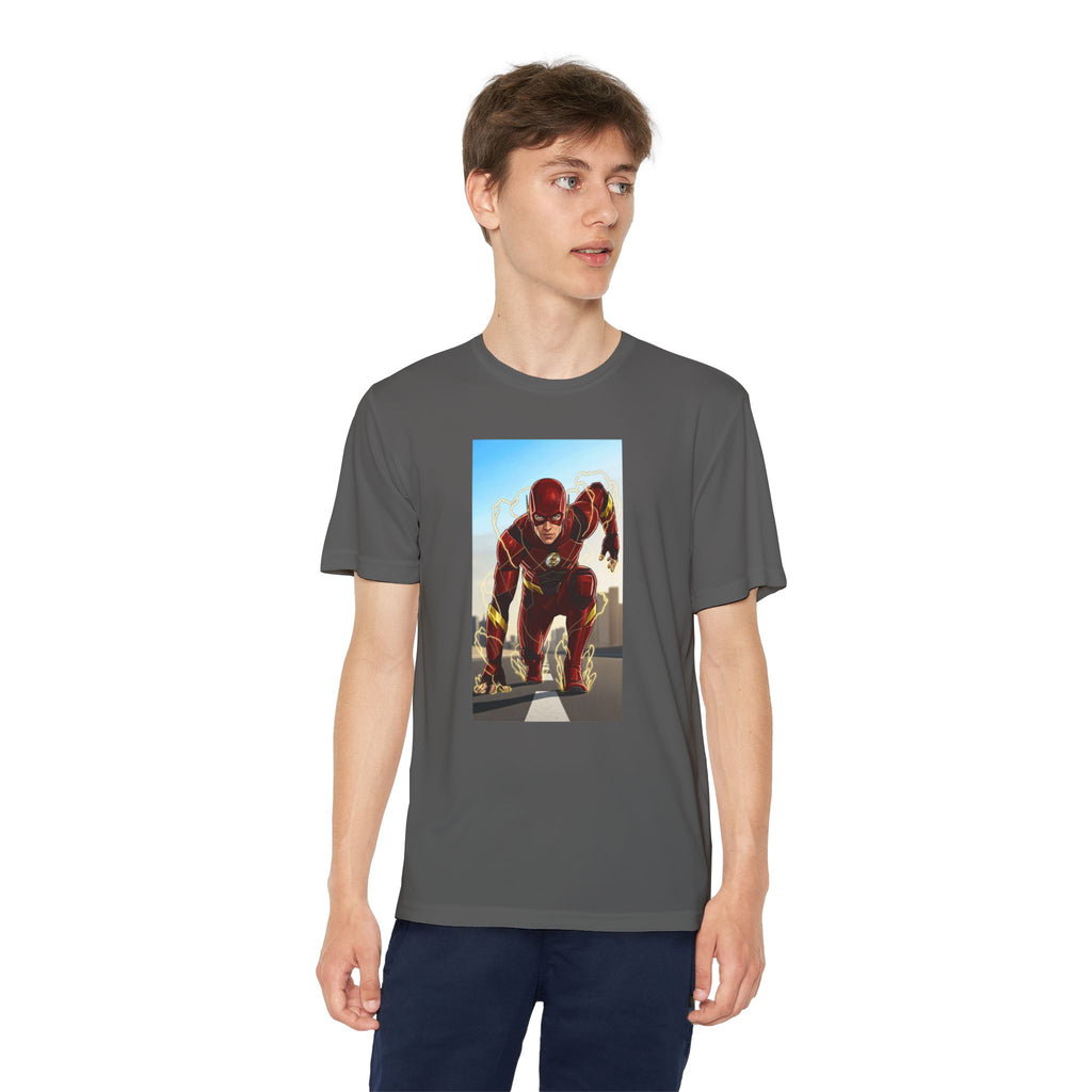 The Flash Superhero Marvel Youth T-Shirt, Kid's Superhero Tee, Children's Graphic Shirt, Comic Book Character Top, Kids Costume Apparel